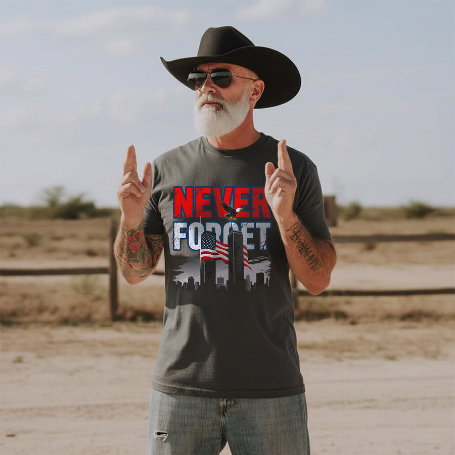 Never Forget Proud US Military Veteran T-Shirt