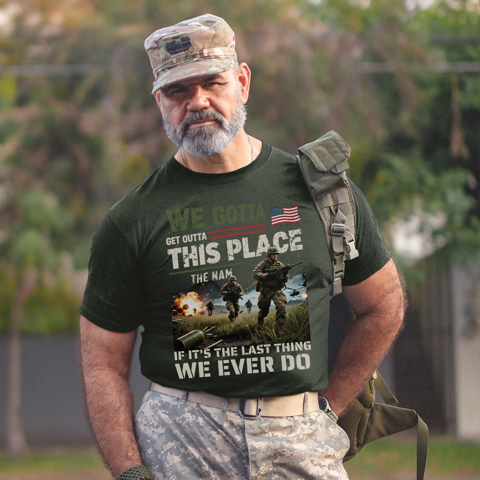We Gotta Get Outta This Place The Nam If It’s the Last Thing We Ever Do Vietnam Veteran Tribute T-Shirt