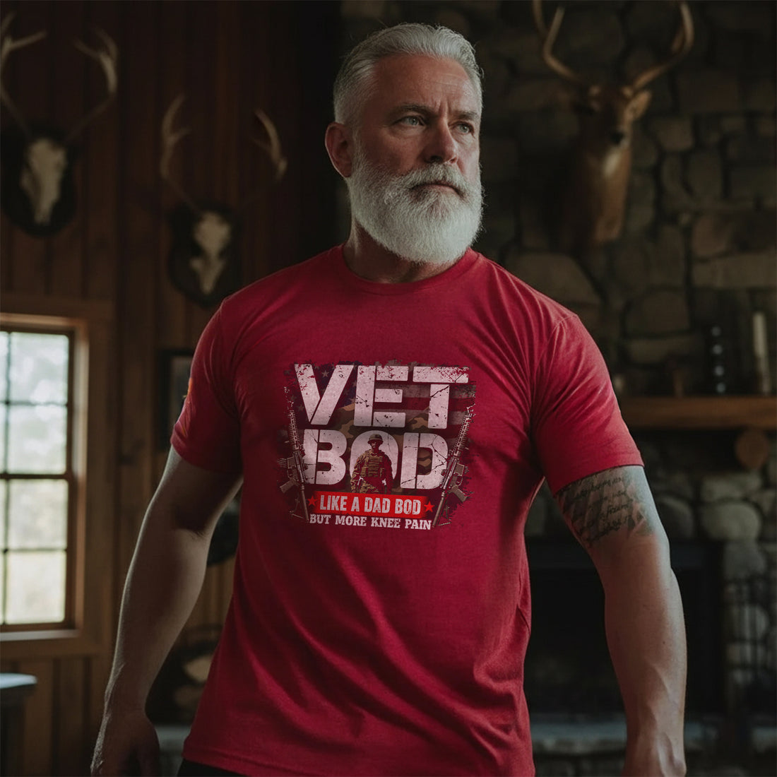Vet Bod Like a Dad Bod but More Knee Pain T-Shirt