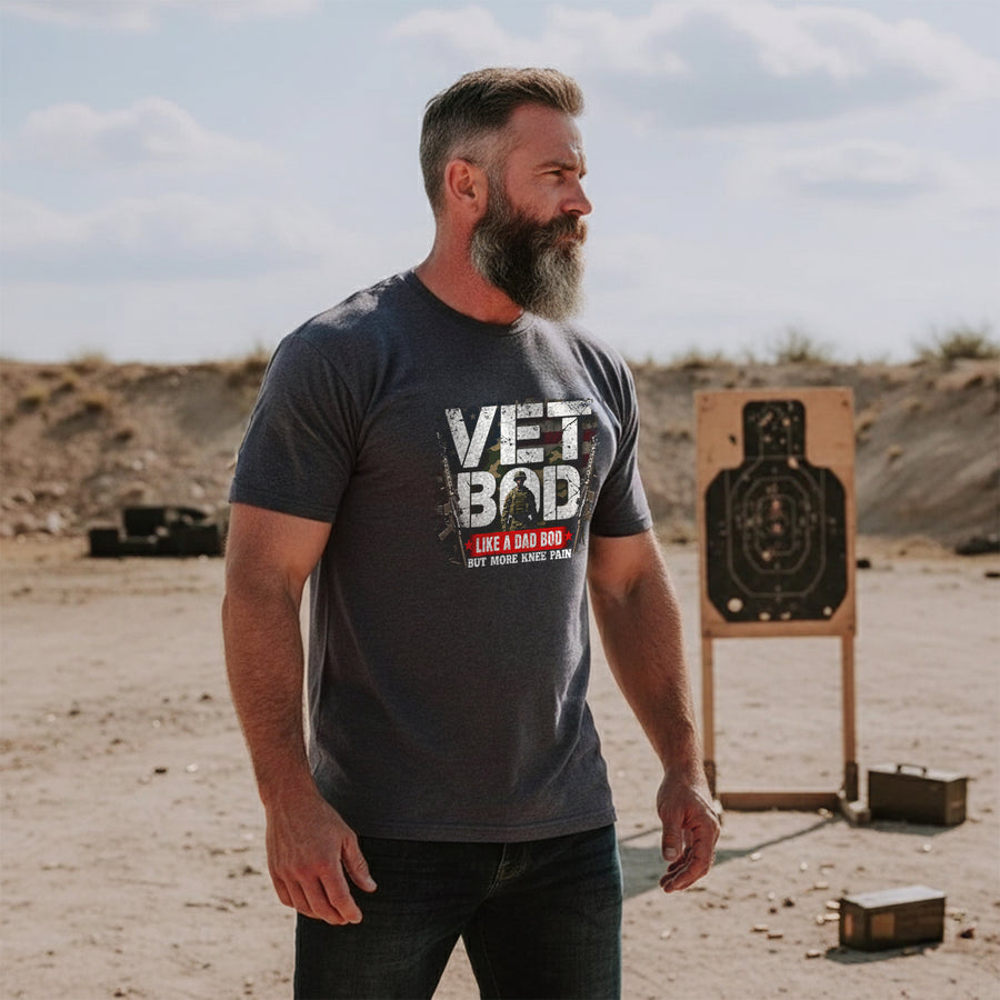 Vet Bod Like a Dad Bod but More Knee Pain T-Shirt