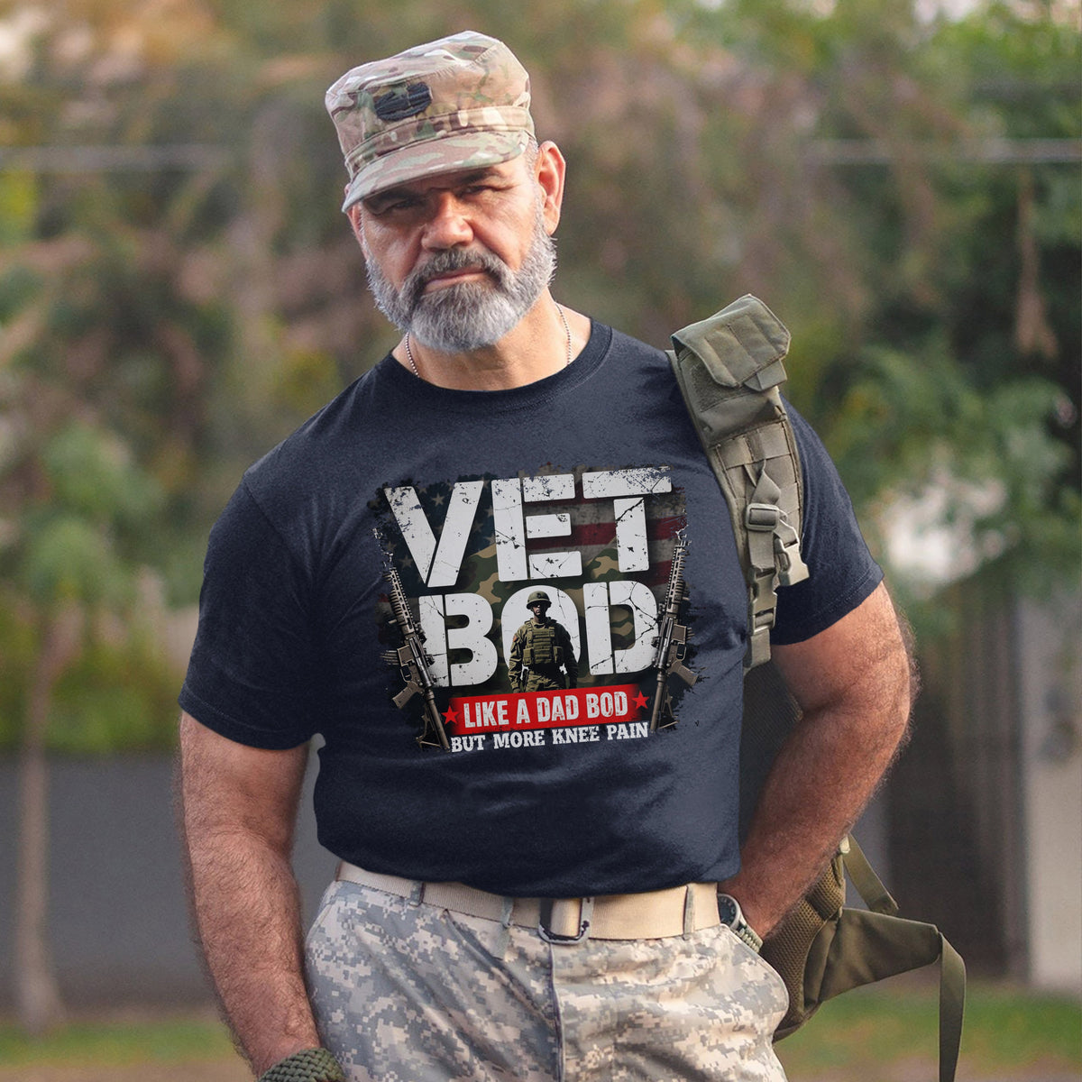 Vet Bod Like a Dad Bod but More Knee Pain T-Shirt