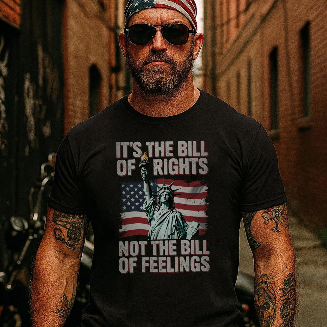 It’s the Bill of Rights Not the Bill of Feelings Proud US Military Veteran Patriotic T-Shirt
