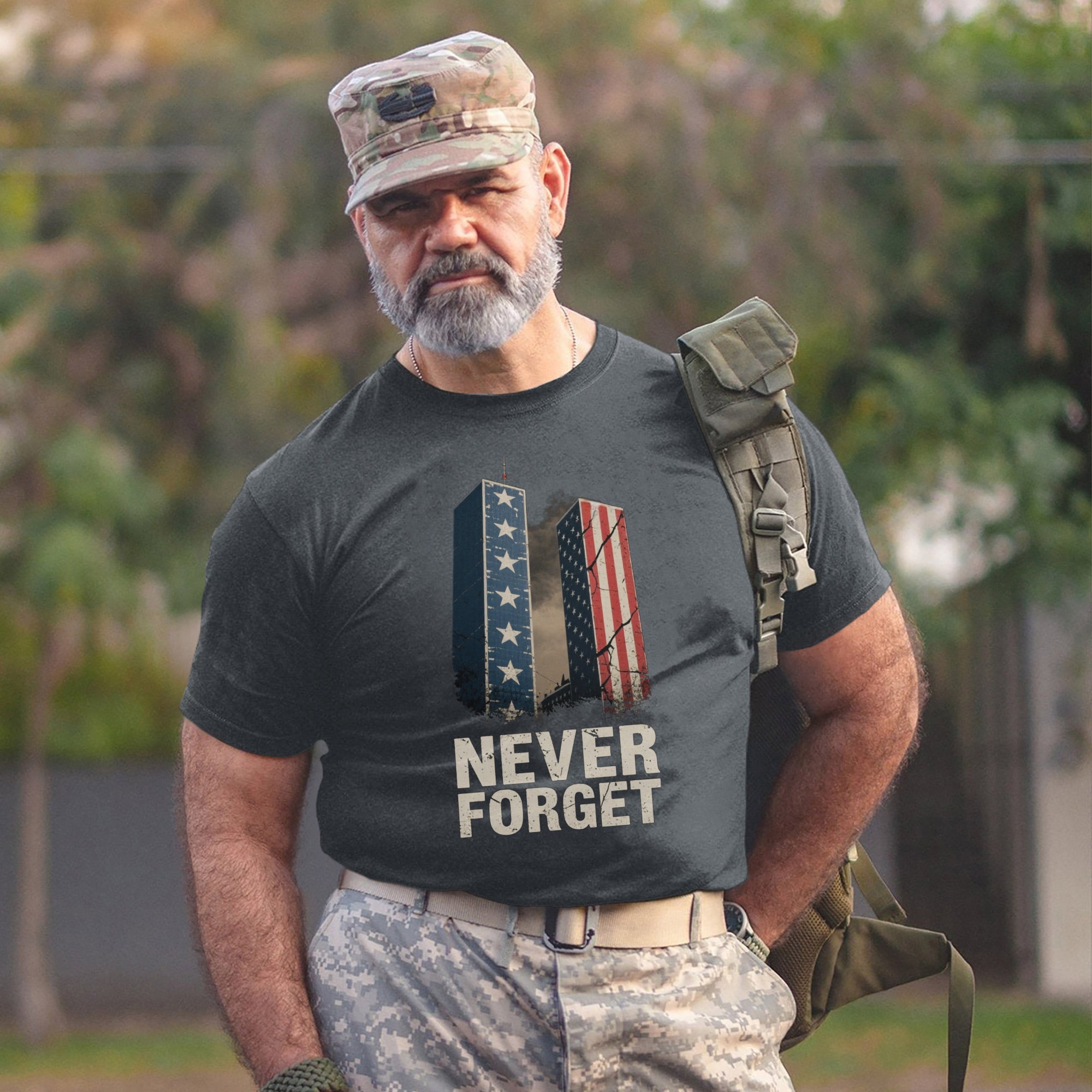 Never Forget Proud US Military Veteran Remembrance Honor and Sacrifice T-Shirt