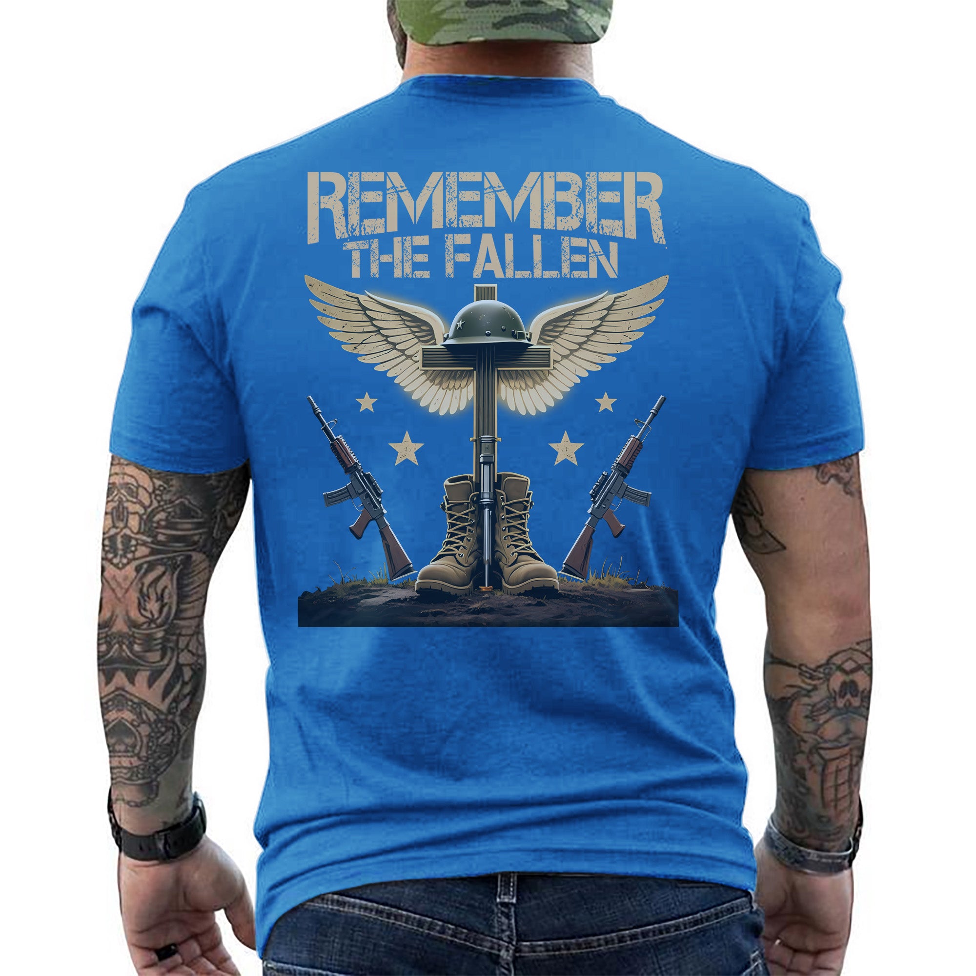 Remember the Fallen Honor the Sacrifice They Made for Our Freedom US Military Veteran T-Shirt