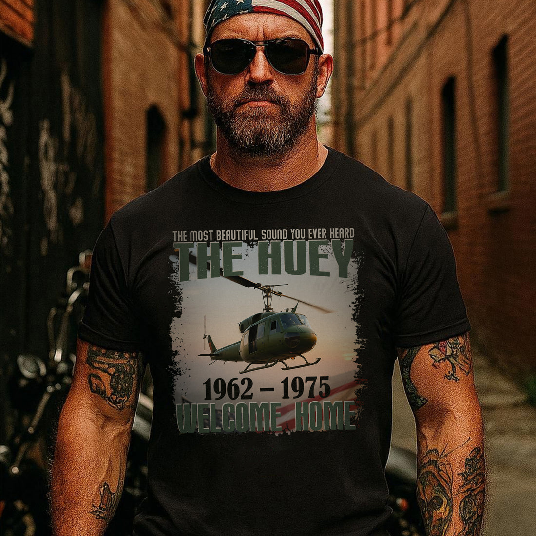 The Most Beautiful Sound You Ever Heard The Huey 1962–1975 Welcome Home US Veteran T-Shirt