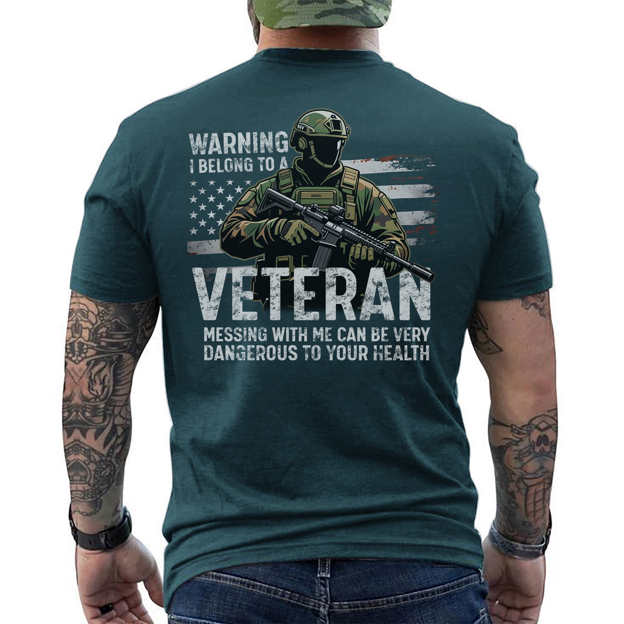 Warning I Belong to a Veteran Messing with Me Is Dangerous and Not Recommended for Safety T-Shirt