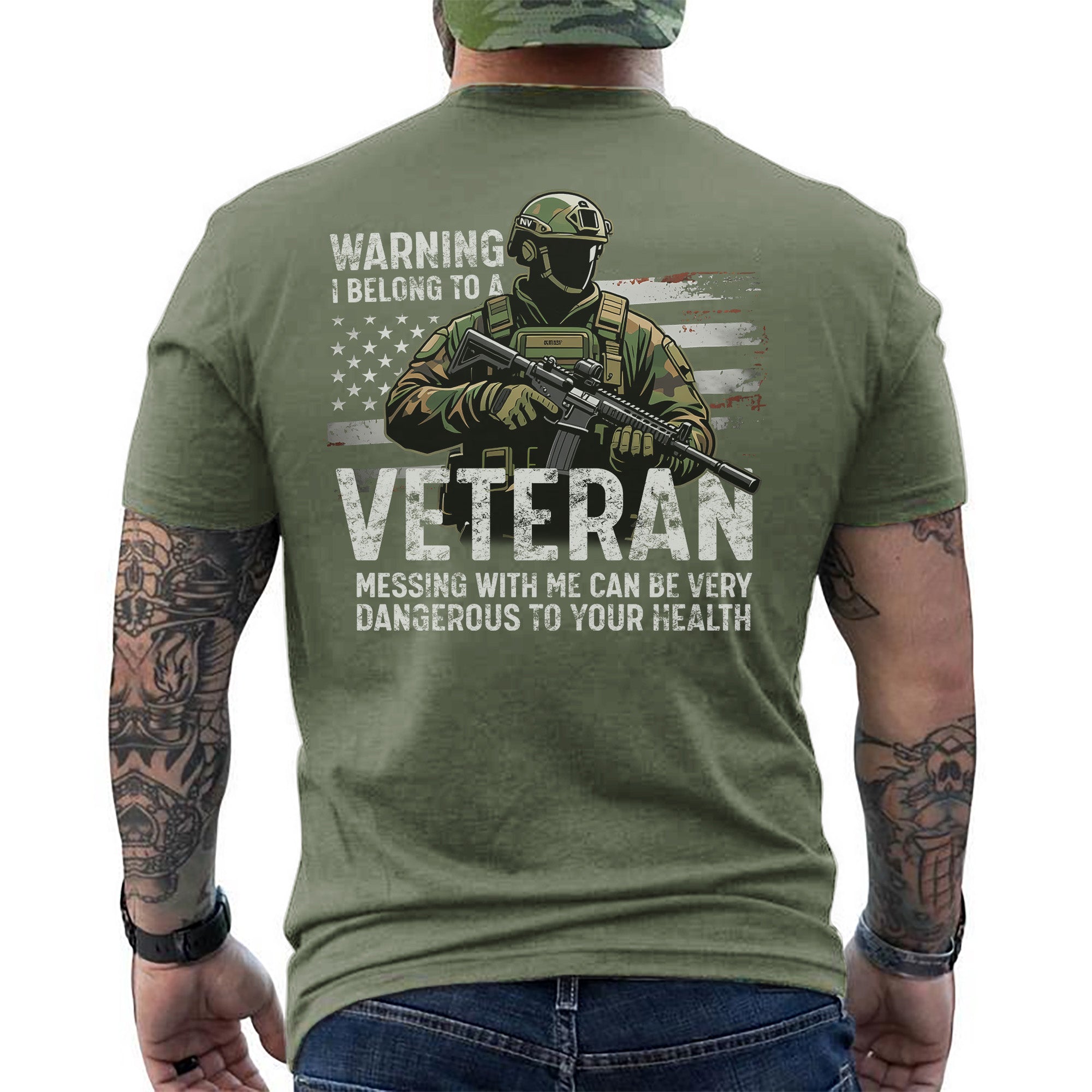 Warning I Belong to a Veteran Messing with Me Is Dangerous and Not Recommended for Safety T-Shirt