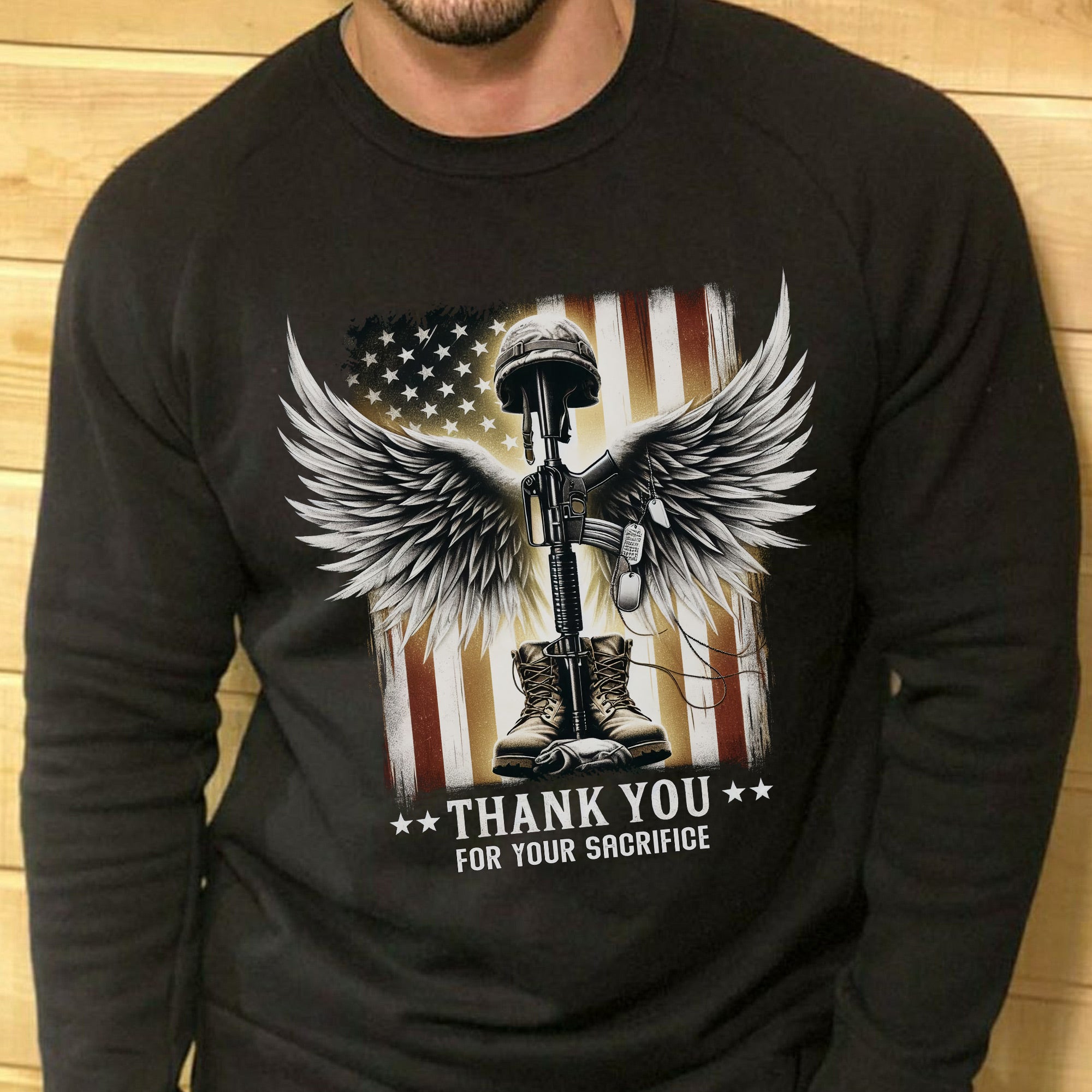 Thank You for Your Sacrifice Honoring Brave Veterans with Respect Gratitude and Deepest Pride Sweatshirt