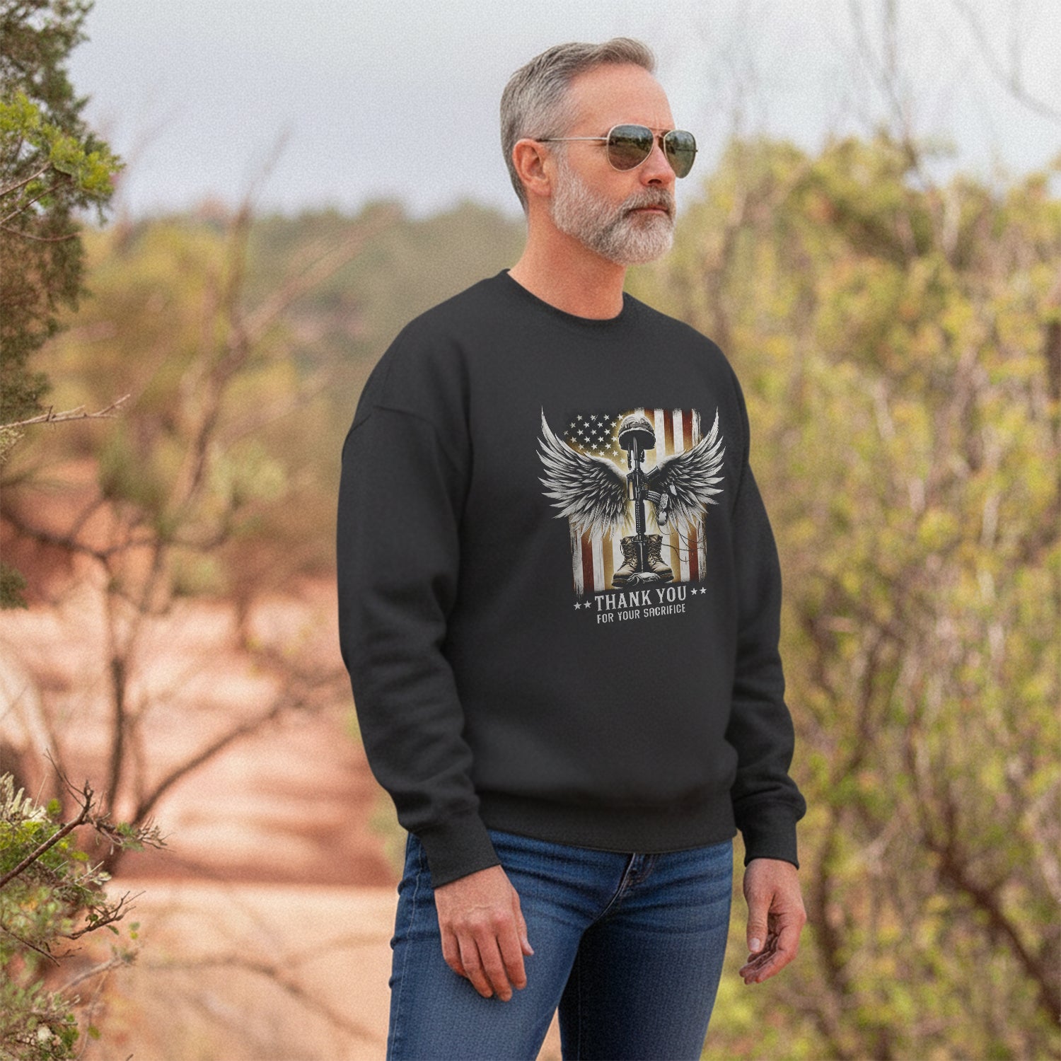 Thank You for Your Sacrifice Honoring Sweatshirt