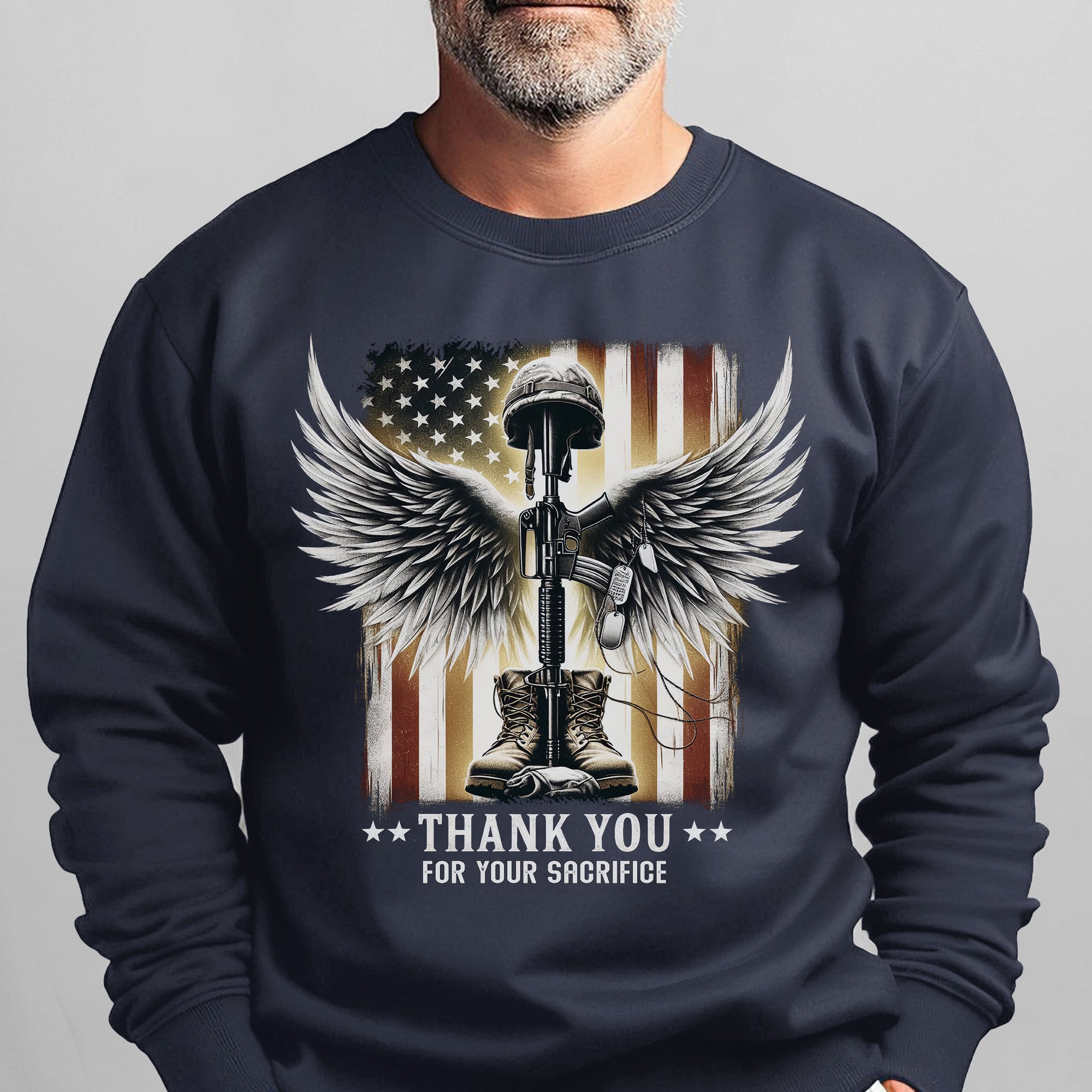 Thank You for Your Sacrifice Honoring Brave Veterans with Respect Gratitude and Deepest Pride Sweatshirt