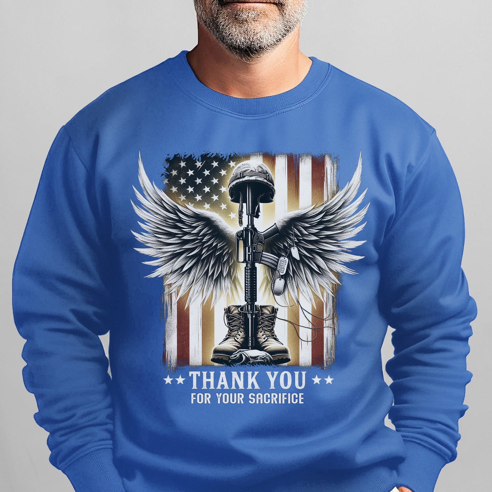 Thank You for Your Sacrifice Honoring Brave Veterans with Respect Gratitude and Deepest Pride Sweatshirt