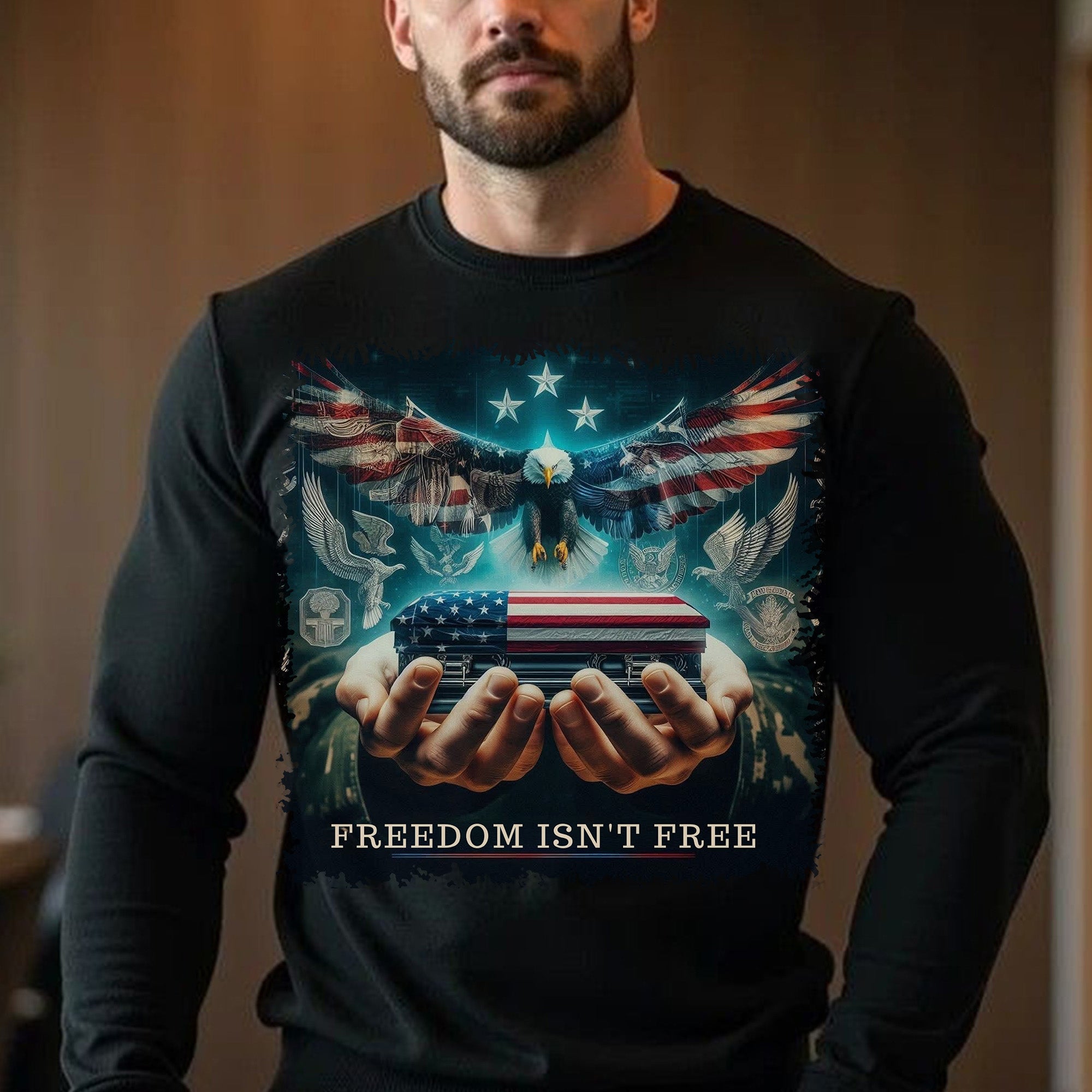Freedom Isn't Free Honor the Brave Who Paid the Price for Liberty and American Patriotism Sweatshirt