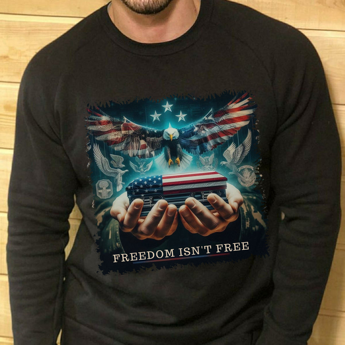 Freedom Isn't Free Honor the Brave Who Paid the Price for Liberty and American Patriotism Sweatshirt