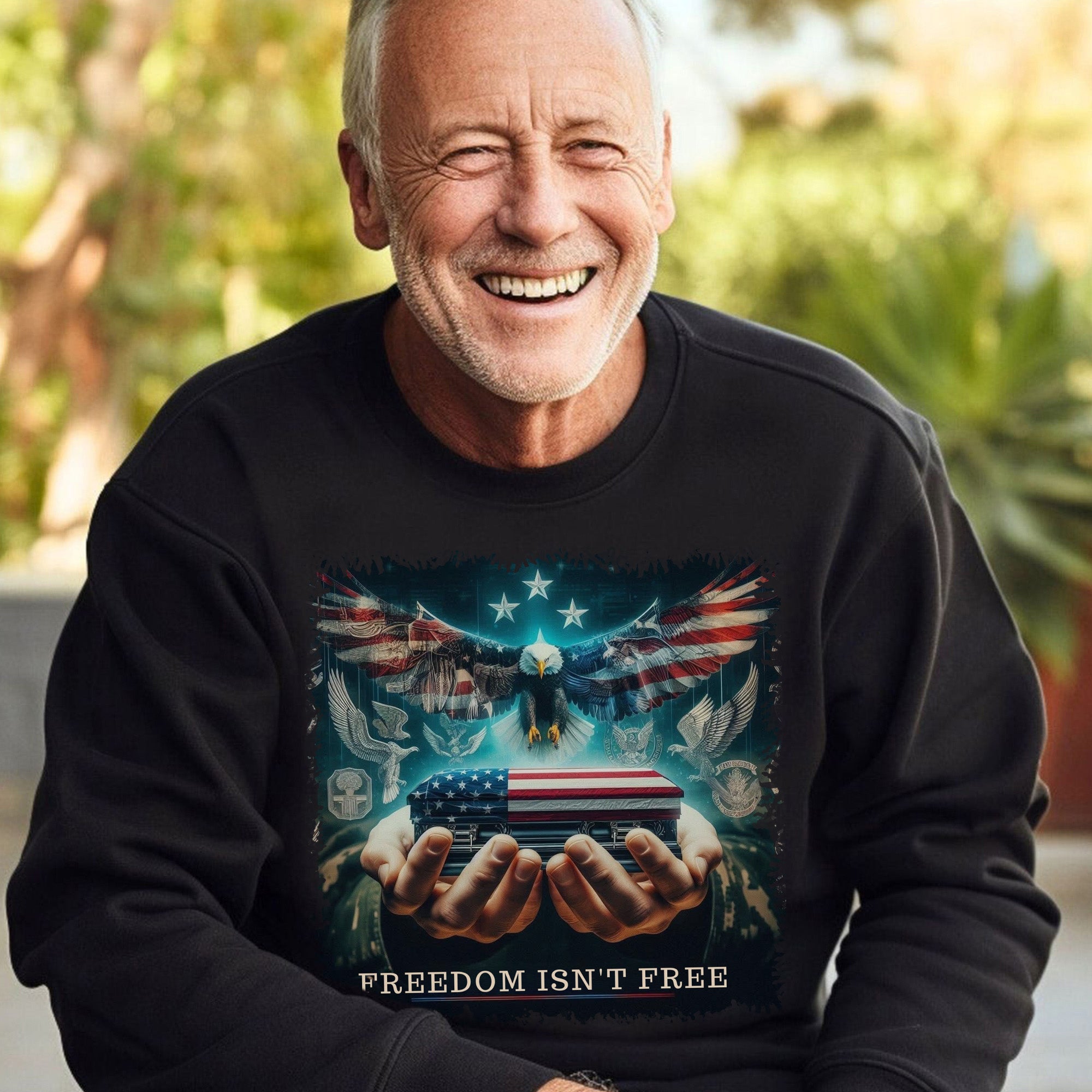 Freedom Isn't Free Honor the Brave Who Paid the Price for Liberty and American Patriotism Sweatshirt