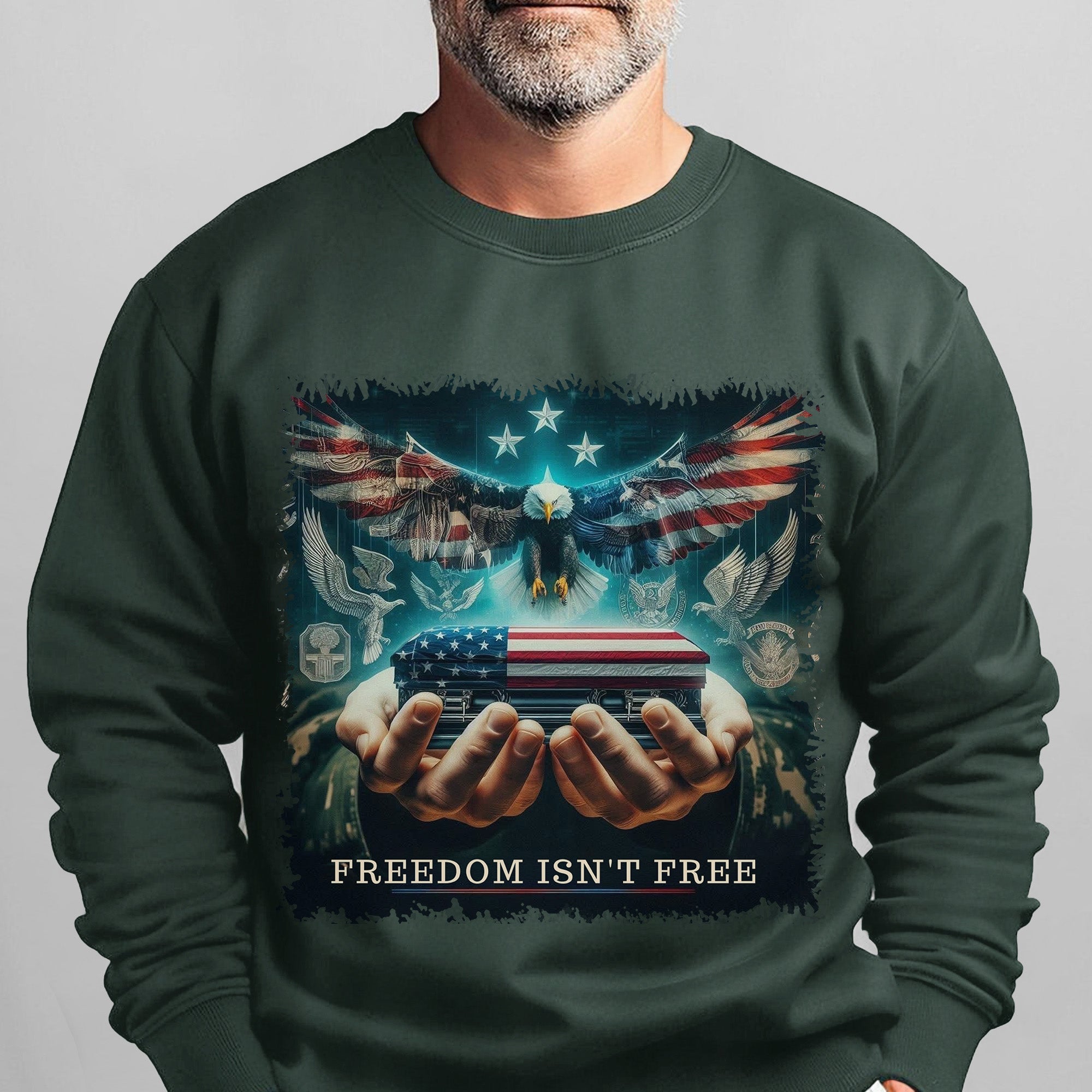 Freedom Isn't Free Honor the Brave Who Paid the Price for Liberty and American Patriotism Sweatshirt