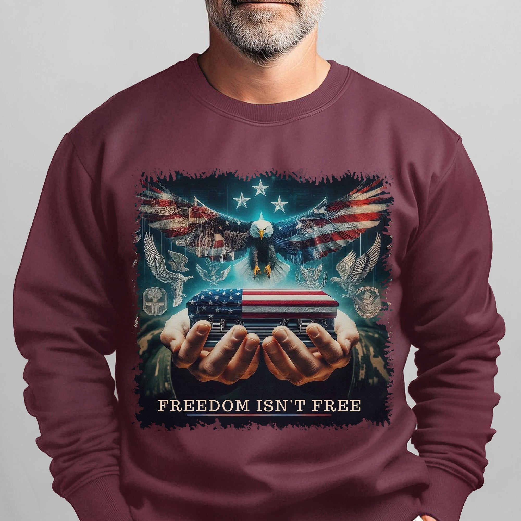 Freedom Isn't Free Honor the Brave Who Paid the Price for Liberty and American Patriotism Sweatshirt