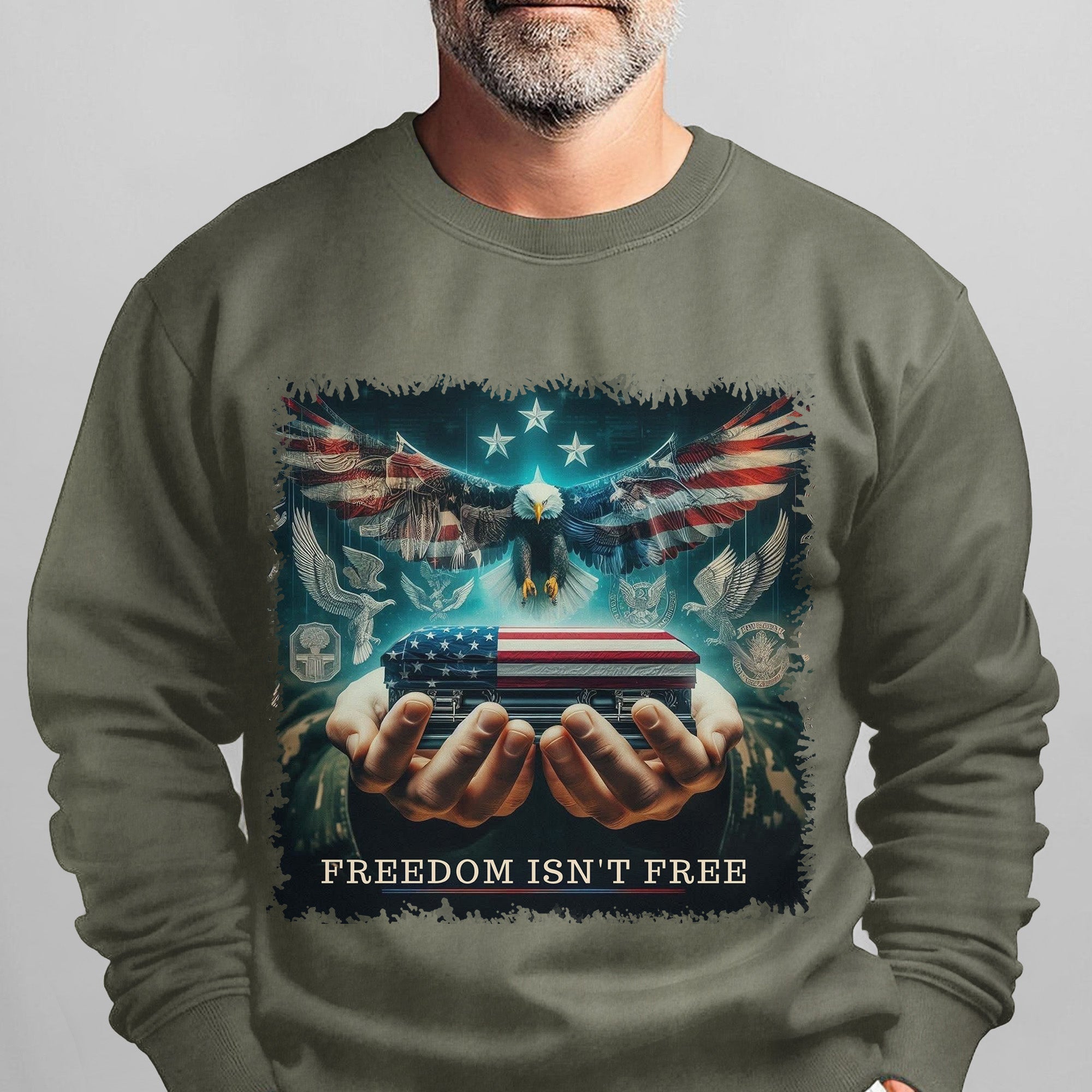 Freedom Isn't Free Honor the Brave Who Paid the Price for Liberty and American Patriotism Sweatshirt