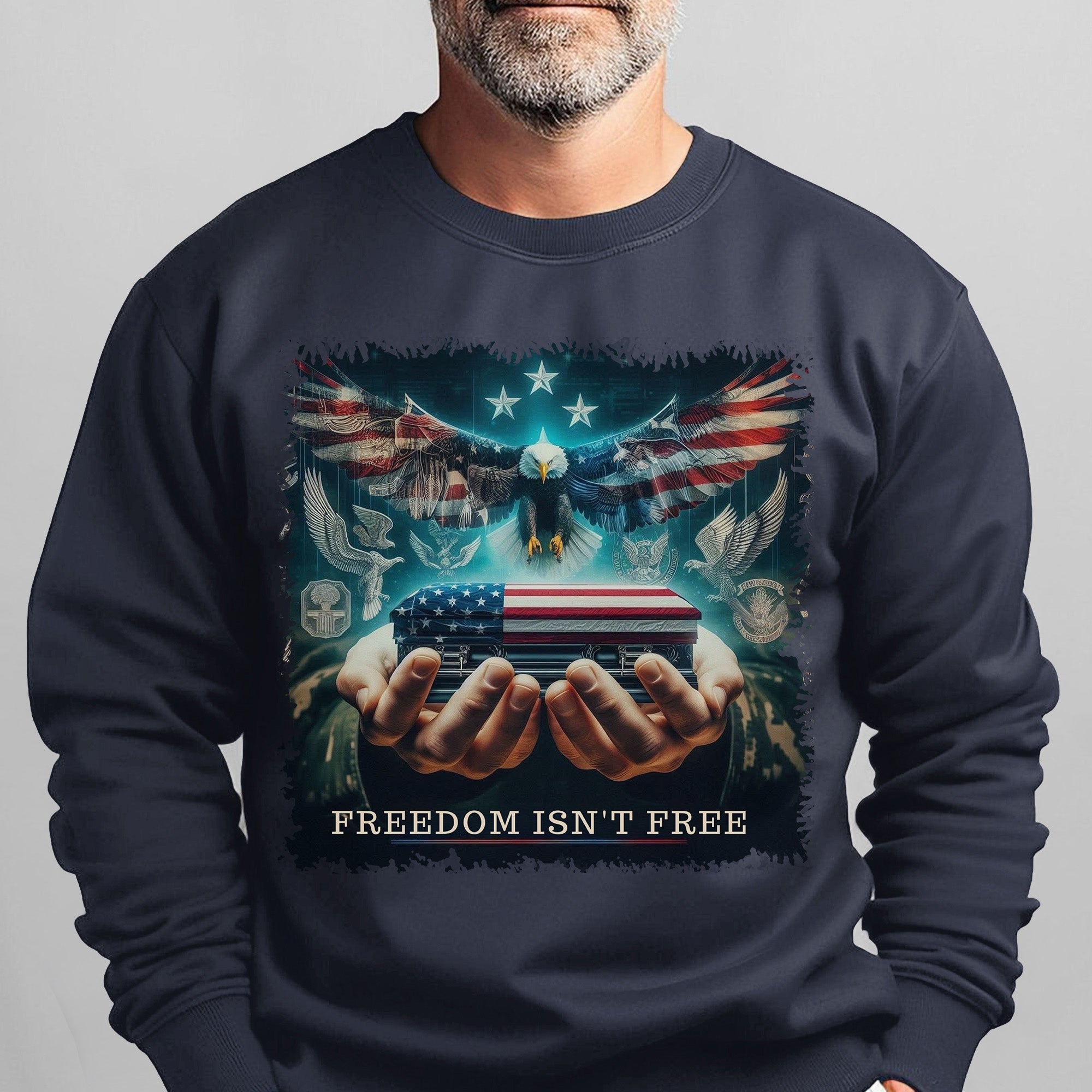 Freedom Isn't Free Honor the Brave Who Paid the Price for Liberty and American Patriotism Sweatshirt