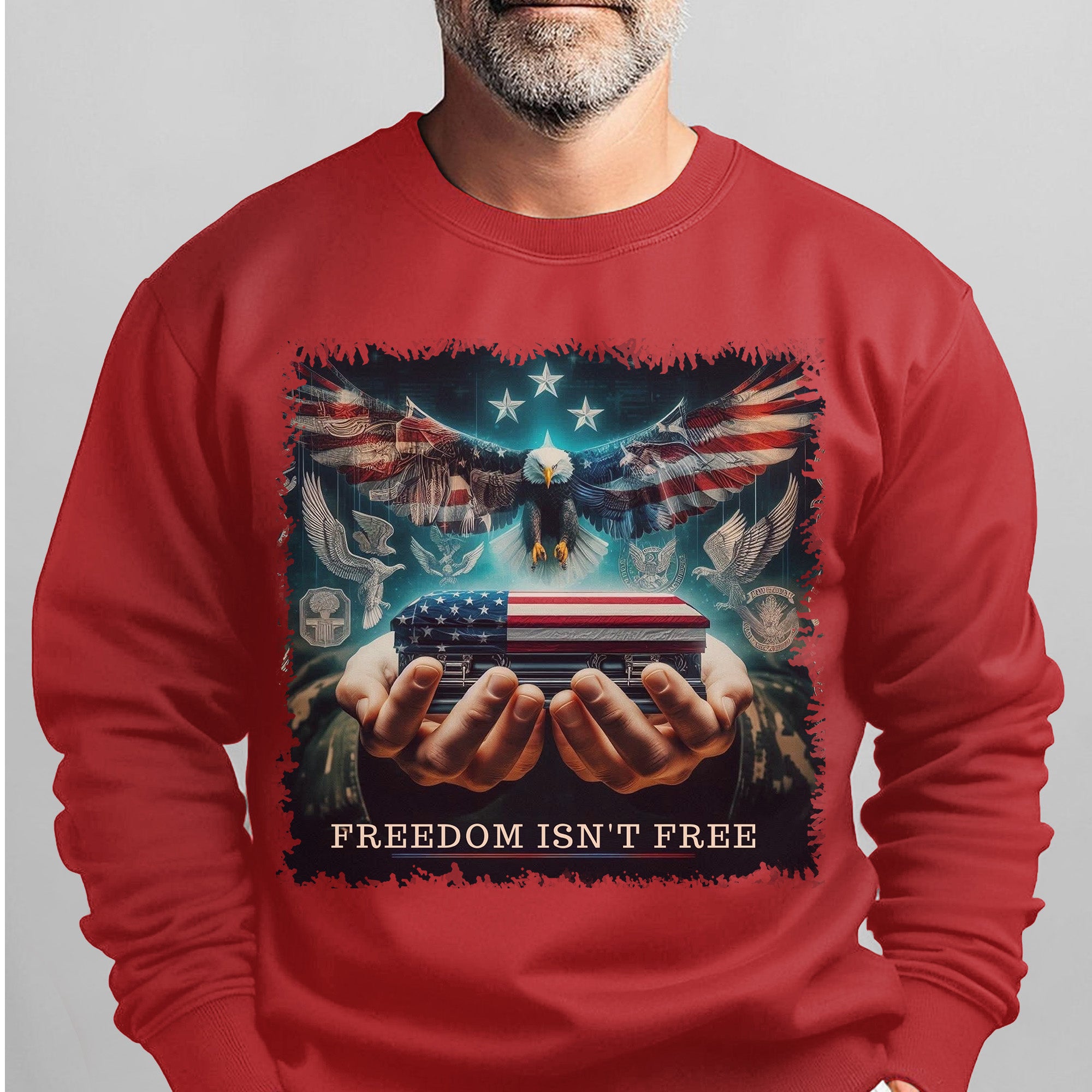 Freedom Isn't Free Honor the Brave Who Paid the Price for Liberty and American Patriotism Sweatshirt