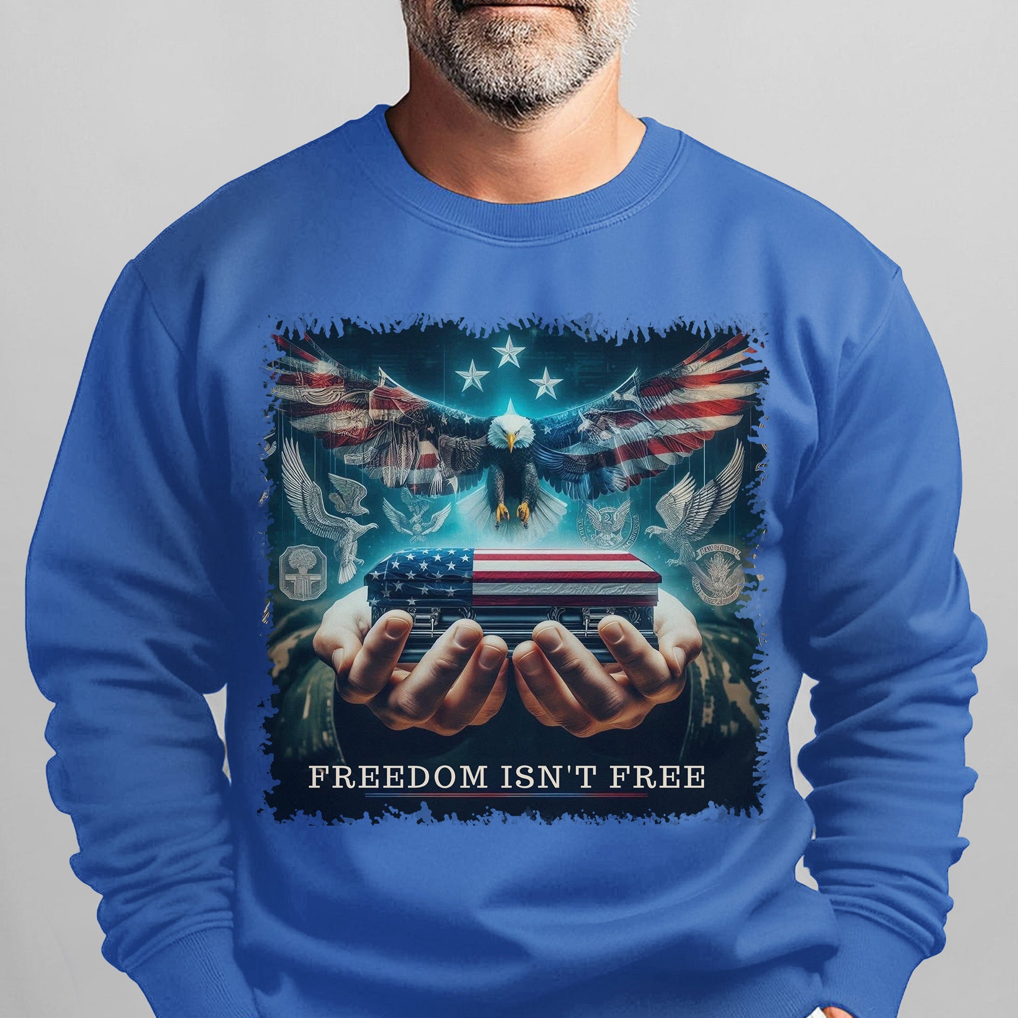 Freedom Isn't Free Honor the Brave Who Paid the Price for Liberty and American Patriotism Sweatshirt