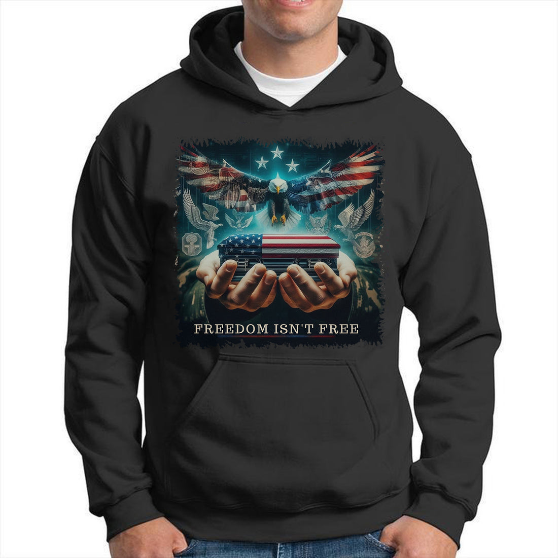 Freedom Isn't Free Respect the Brave Who Fought and Sacrificed for Our American Freedom Hoodie
