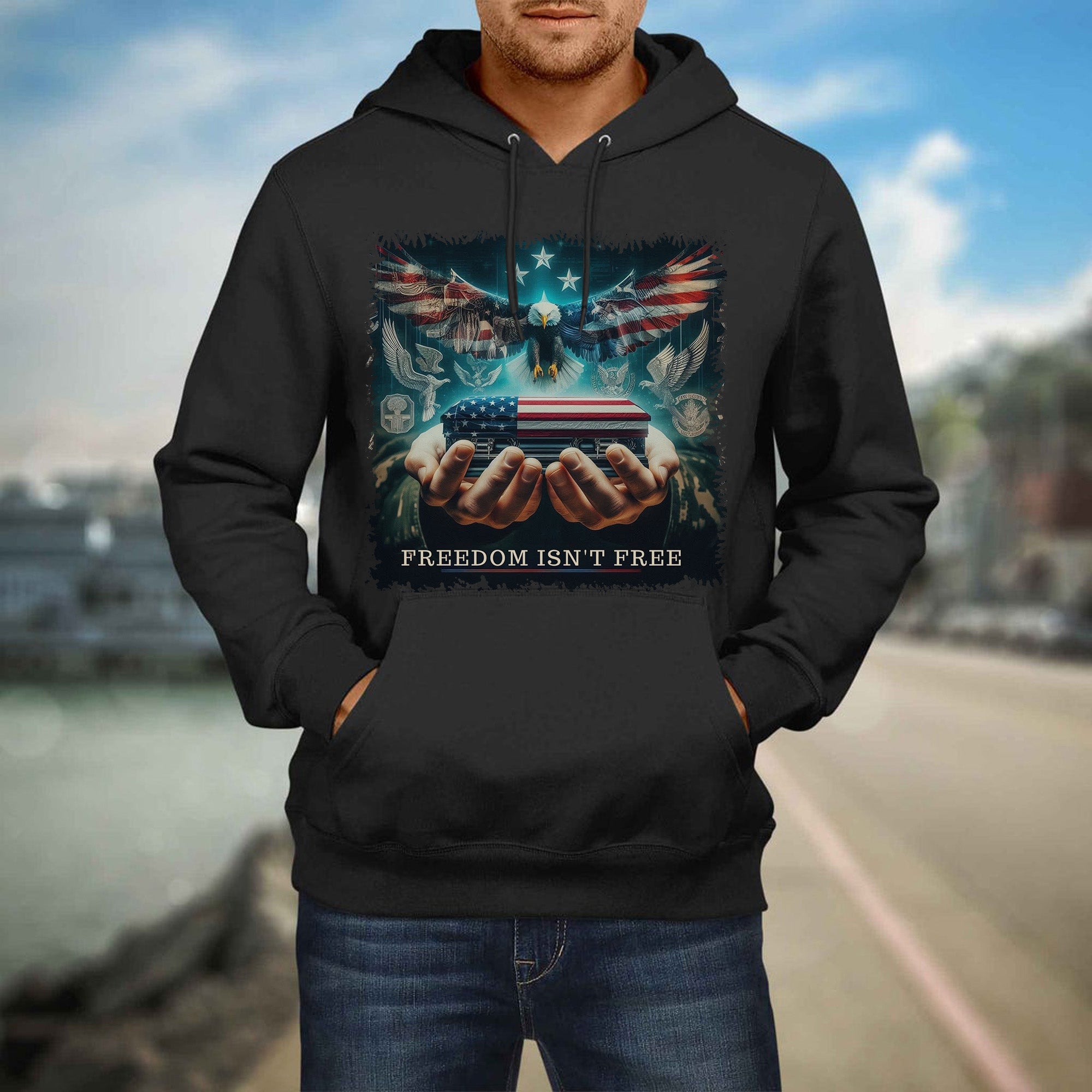 Freedom Isn't Free Respect the Brave Who Fought and Sacrificed for Our American Freedom Hoodie