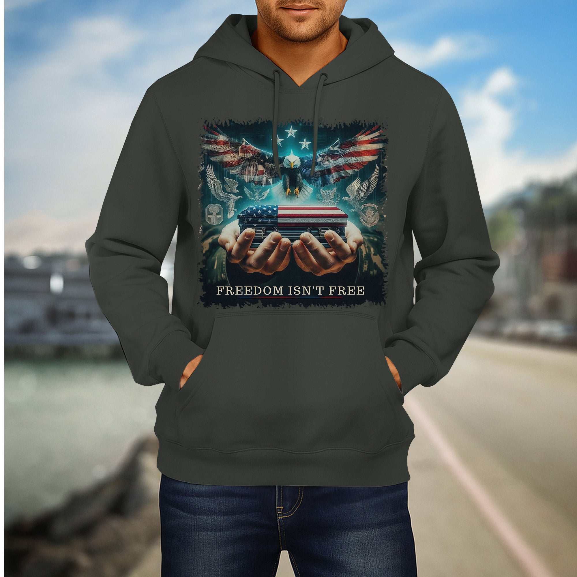Freedom Isn't Free Respect the Brave Who Fought and Sacrificed for Our American Freedom Hoodie