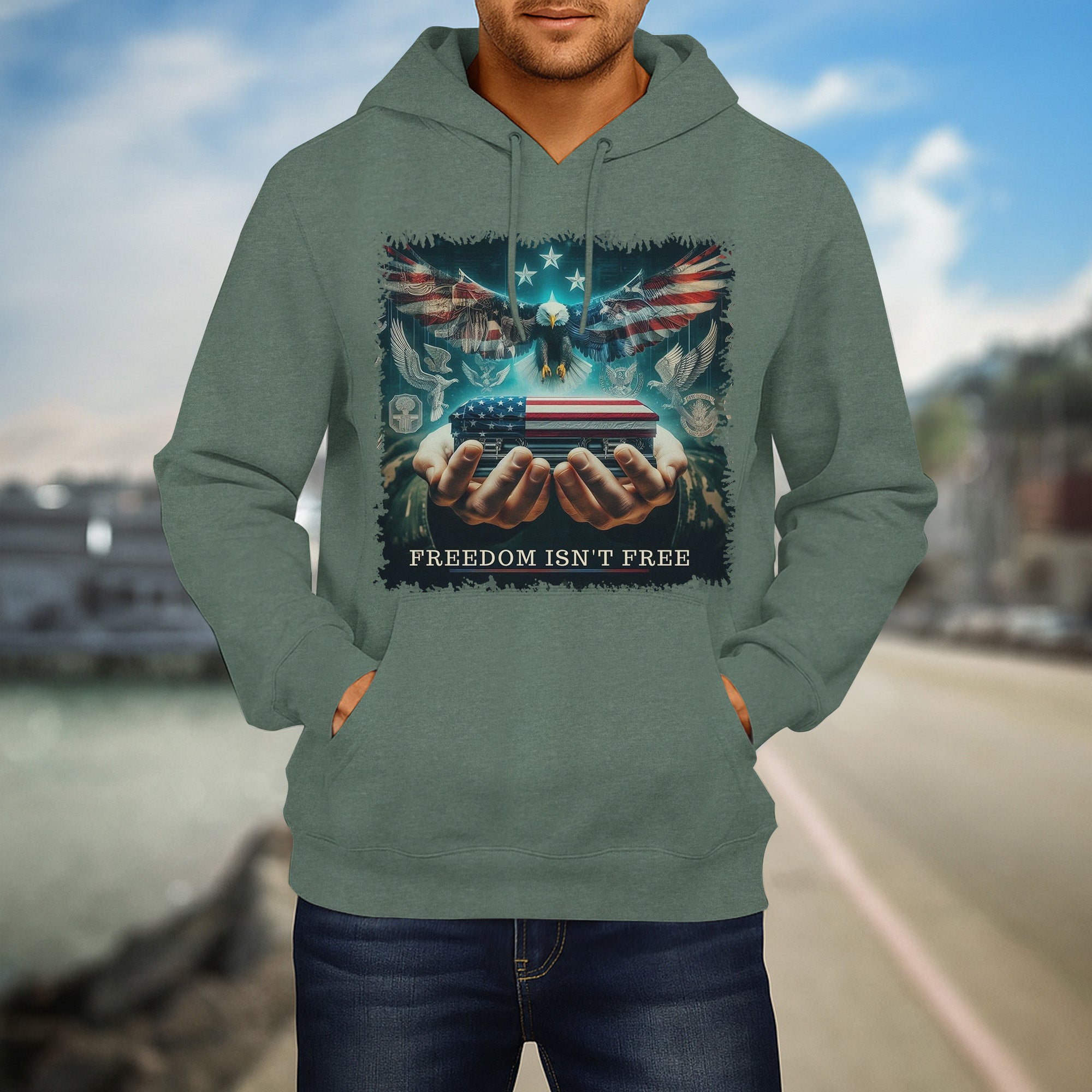 Freedom Isn't Free Respect the Brave Who Fought and Sacrificed for Our American Freedom Hoodie