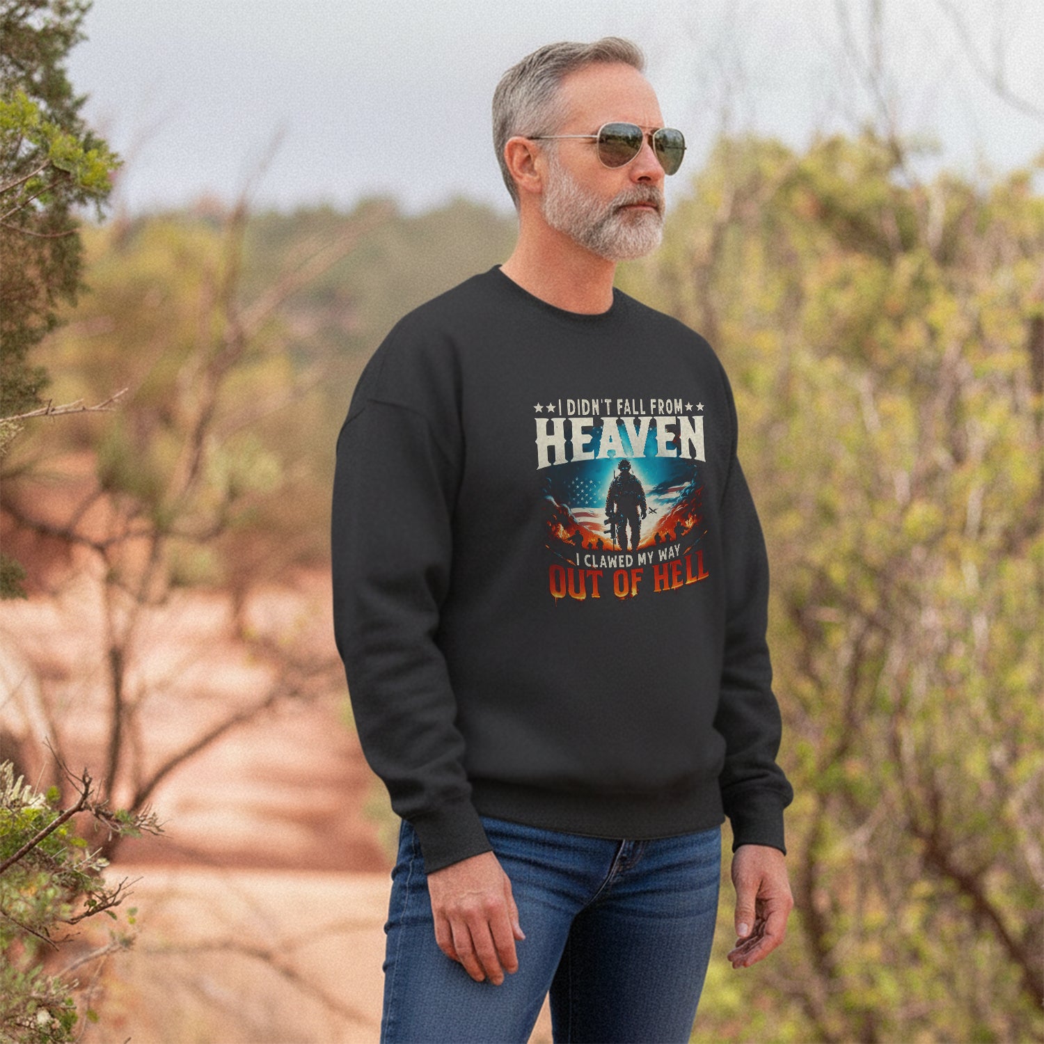 I Didn’t Fall from Heaven I Clawed My Sweatshirt