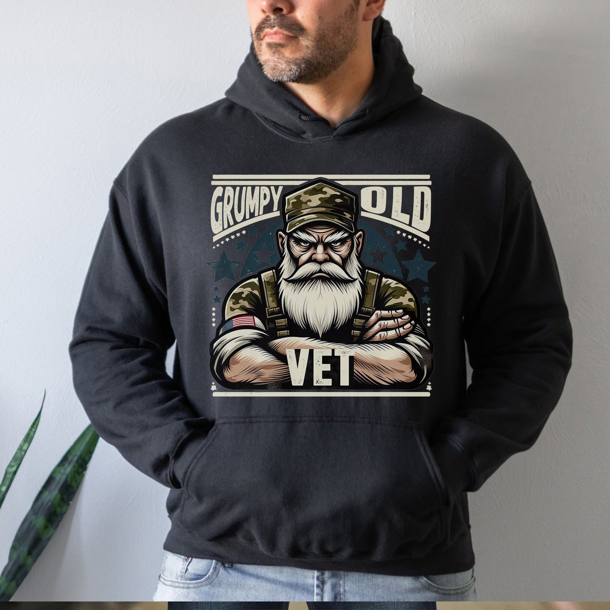 Grumpy Old Vet No Apologies No Excuses Just a Lifetime of Service and Hard-Earned Pride Hoodie