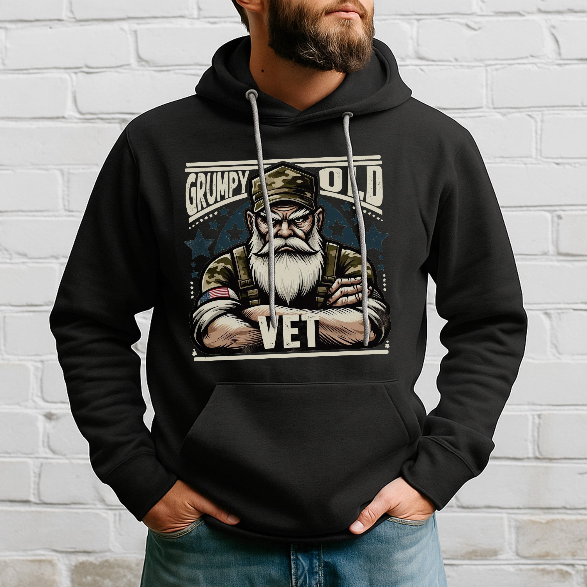 Grumpy Old Vet No Apologies No Excuses Just a Lifetime of Service and Hard-Earned Pride Hoodie