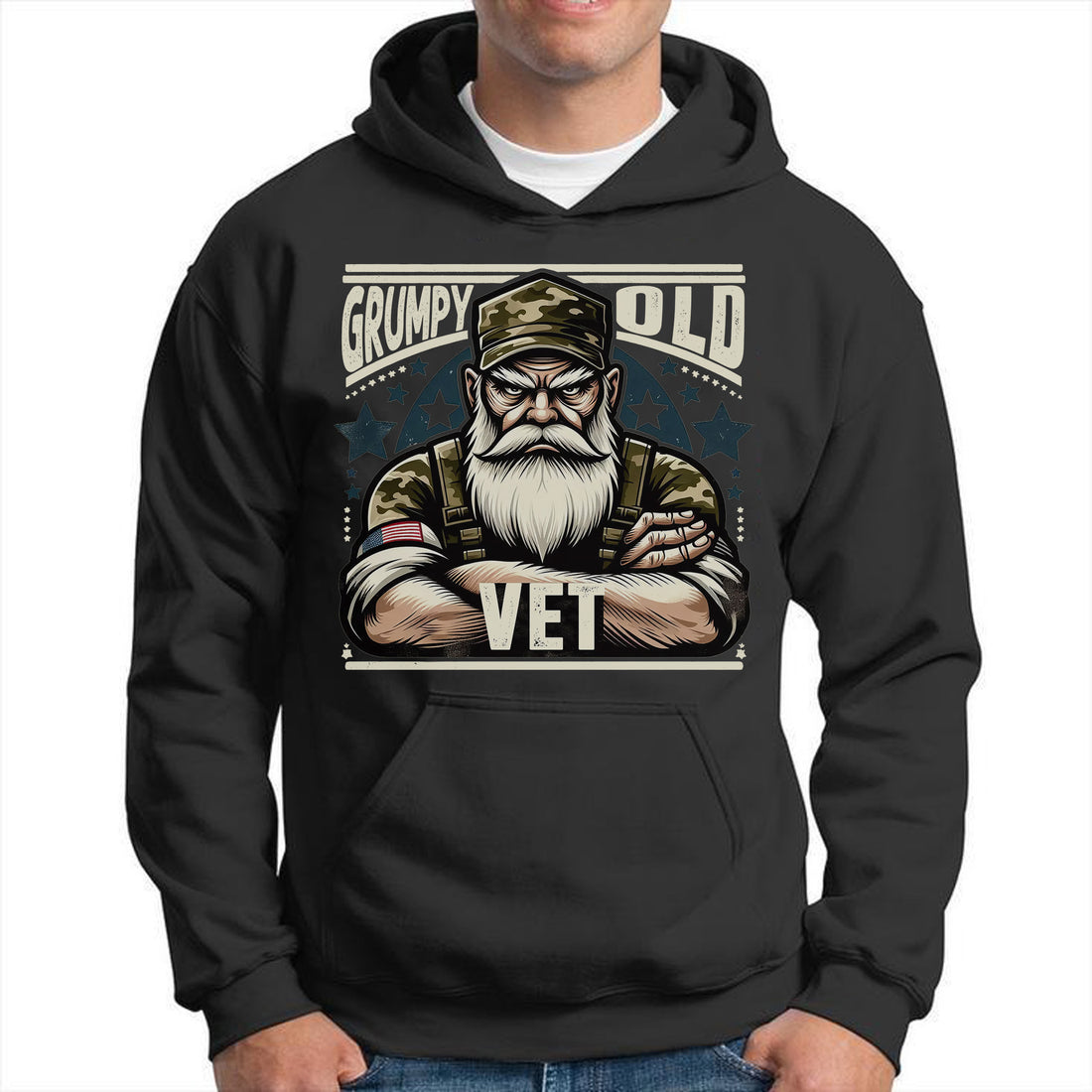 Grumpy Old Vet No Apologies No Excuses Just a Lifetime of Service and Hard-Earned Pride Hoodie