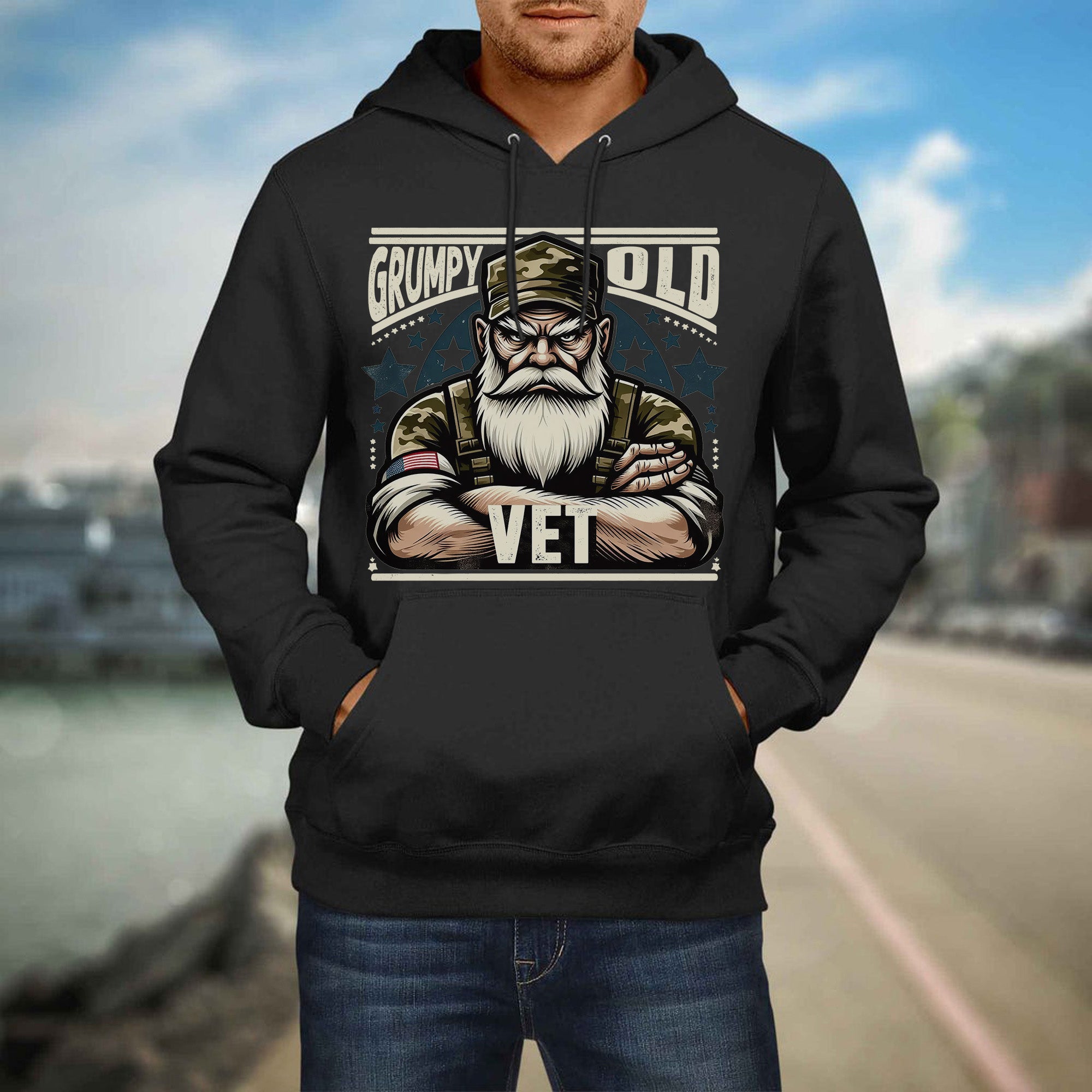 Grumpy Old Vet No Apologies No Excuses Just a Lifetime of Service and Hard-Earned Pride Hoodie