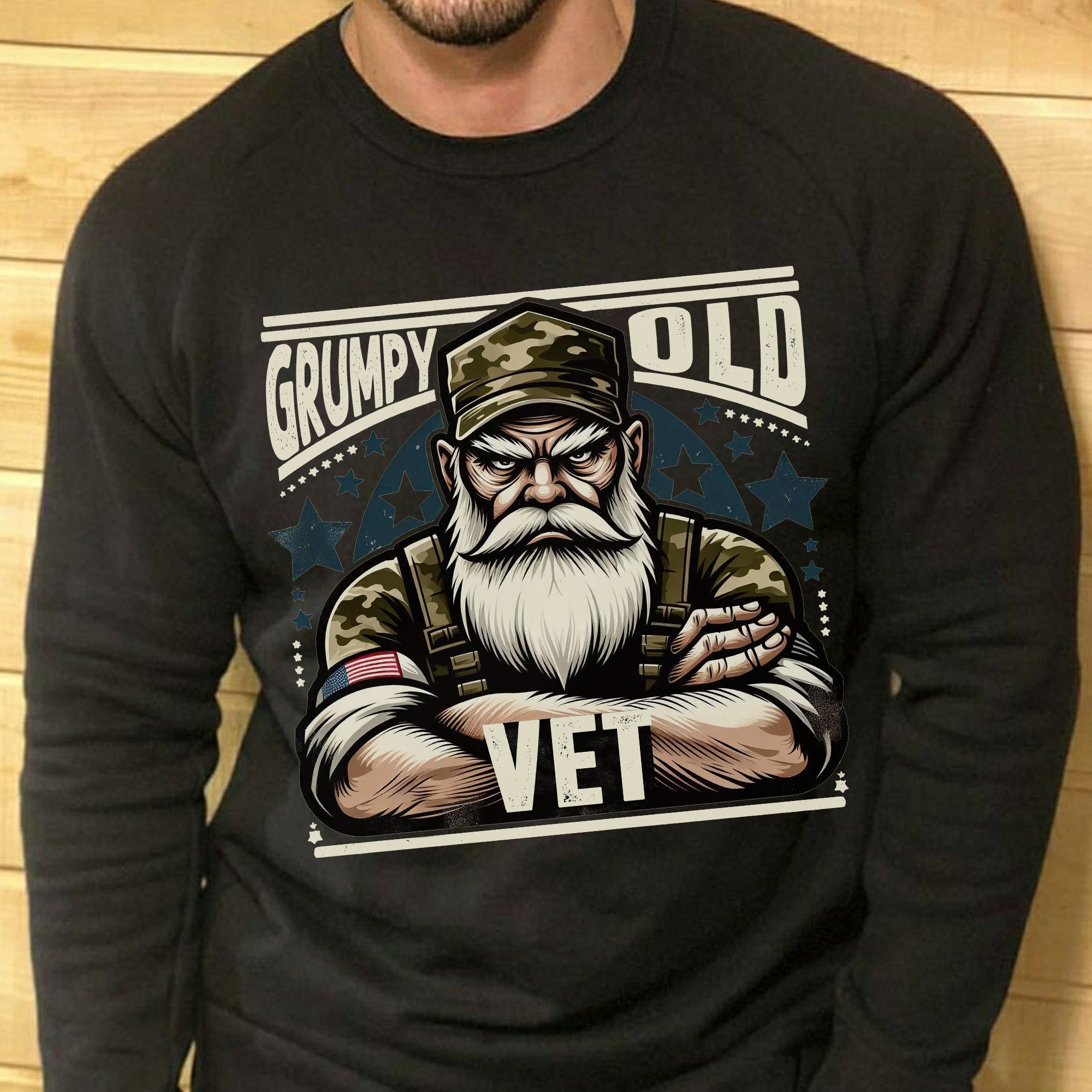Grumpy Old Vet No Apologies No Excuses Just a Lifetime of Service and Hard-Earned Pride Sweatshirt