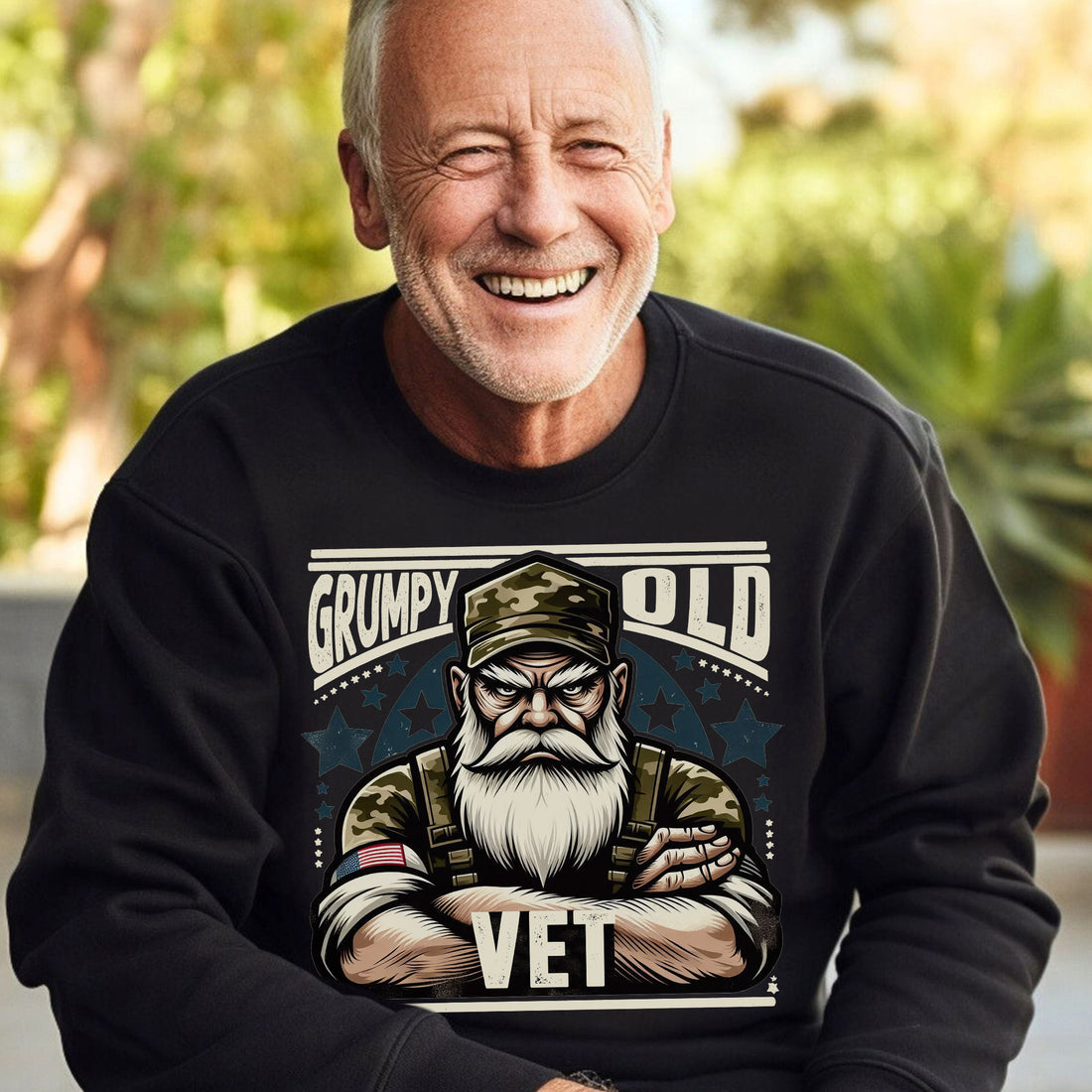 Grumpy Old Vet No Apologies No Excuses Just a Lifetime of Service and Hard-Earned Pride Sweatshirt
