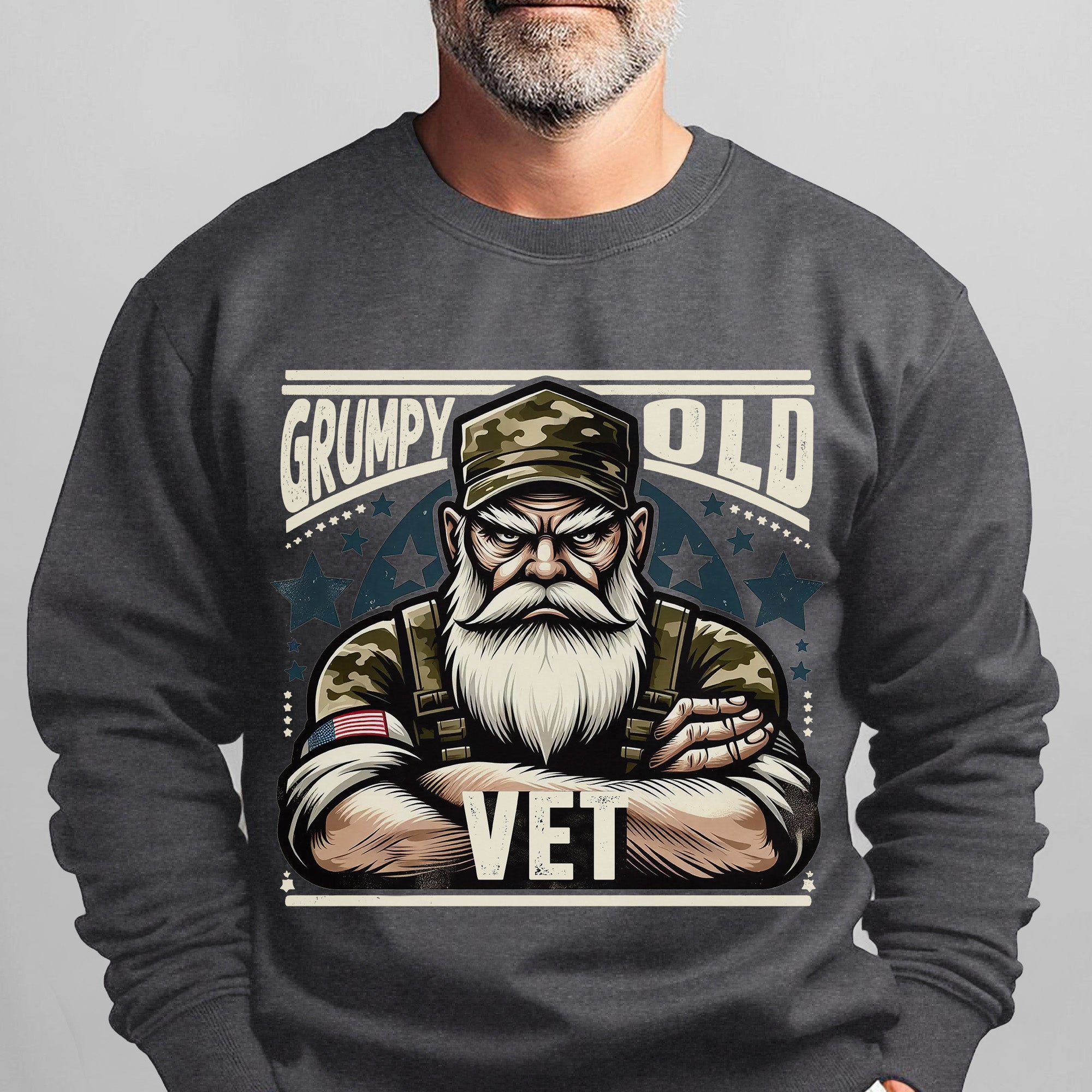 Grumpy Old Vet No Apologies No Excuses Just a Lifetime of Service and Hard-Earned Pride Sweatshirt