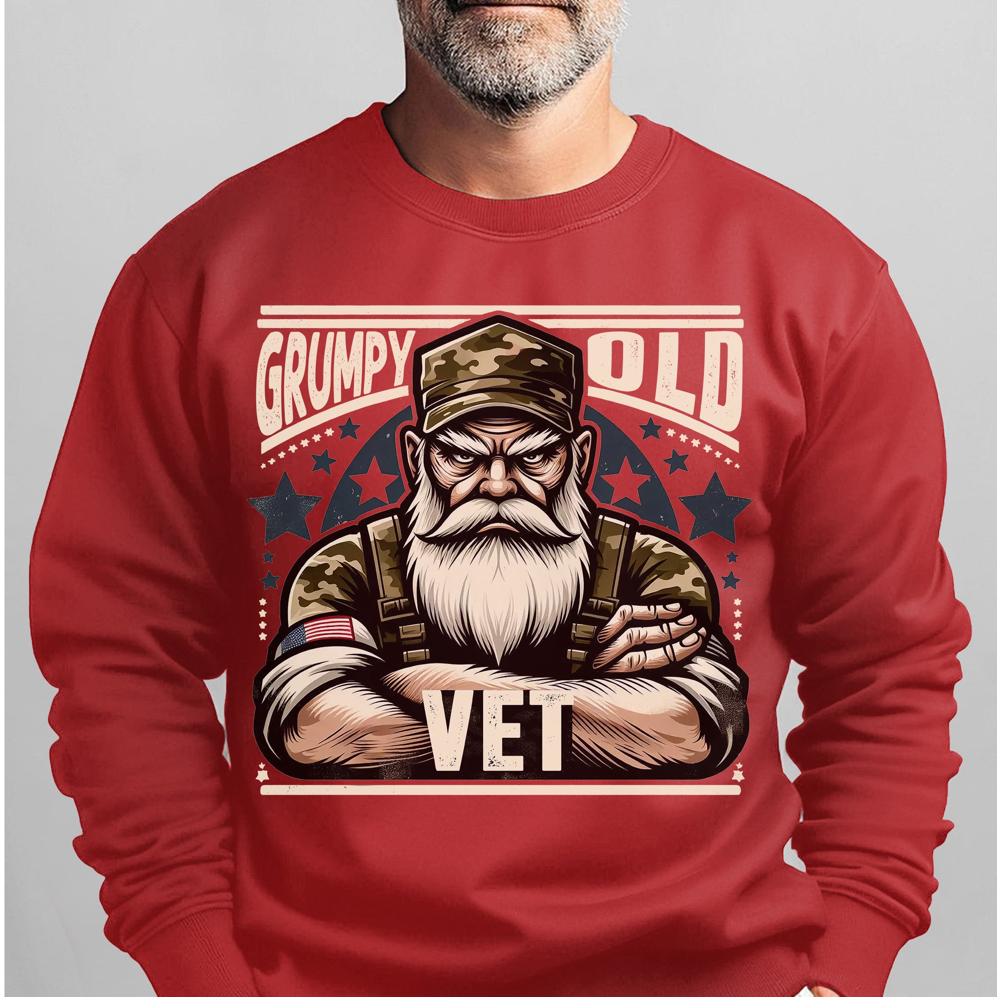 Grumpy Old Vet No Apologies No Excuses Just a Lifetime of Service and Hard-Earned Pride Sweatshirt