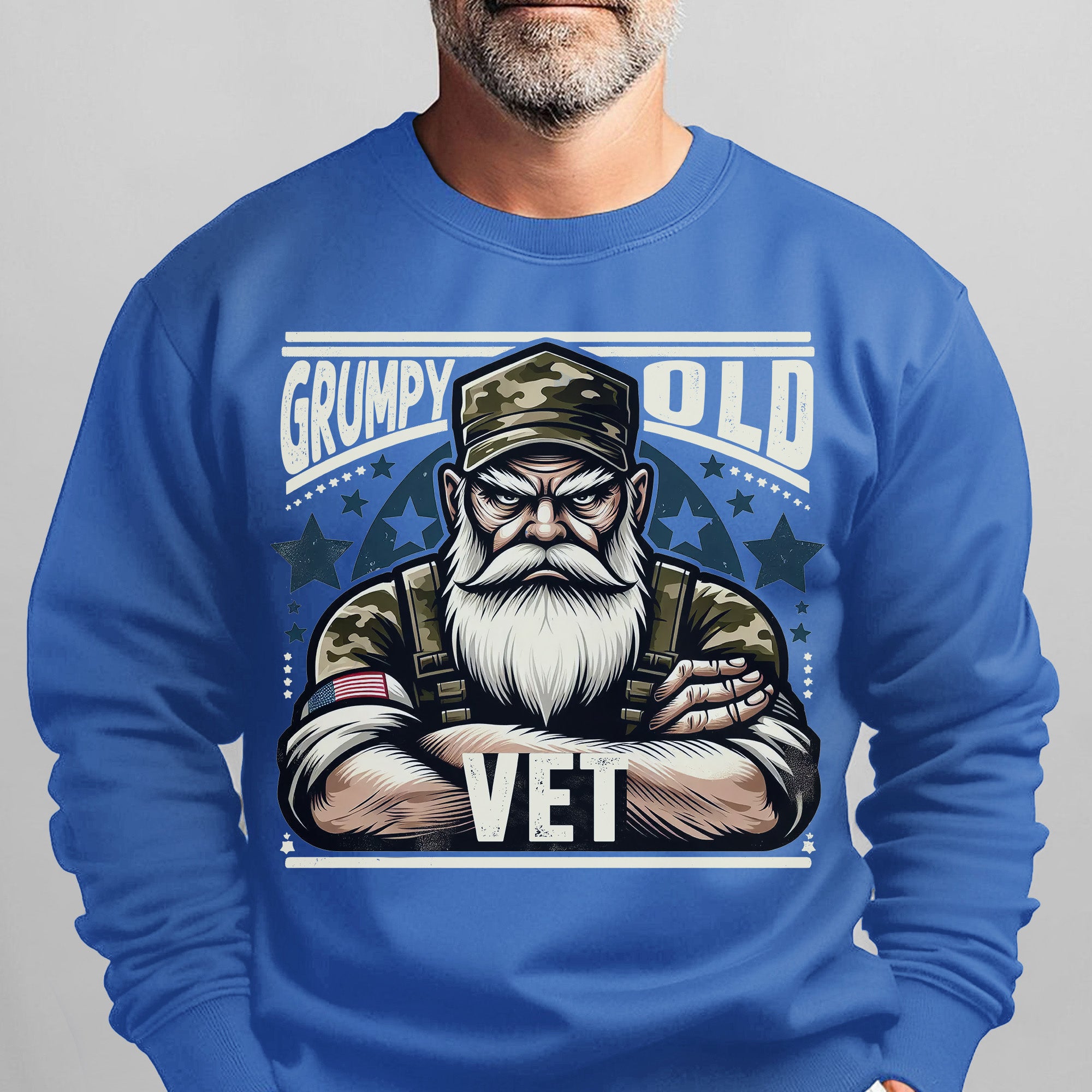 Grumpy Old Vet No Apologies No Excuses Just a Lifetime of Service and Hard-Earned Pride Sweatshirt
