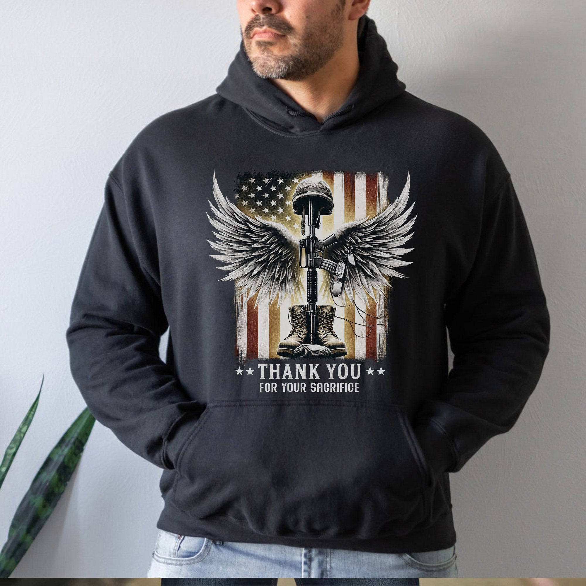Thank You for Your Sacrifice A Grateful Tribute to Those Who Served and Paid the Ultimate Price Hoodie