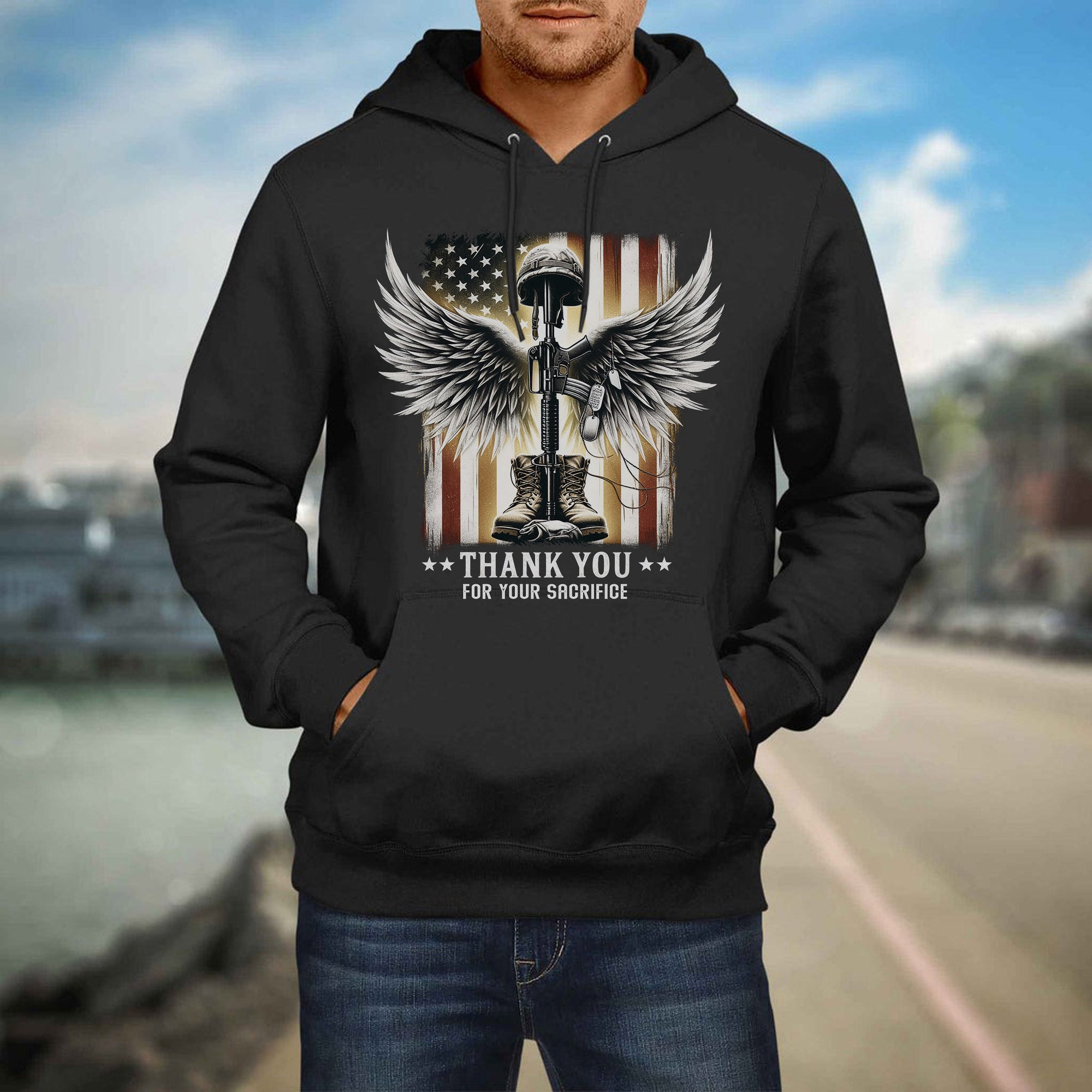 Thank You for Your Sacrifice A Grateful Tribute to Those Who Served and Paid the Ultimate Price Hoodie