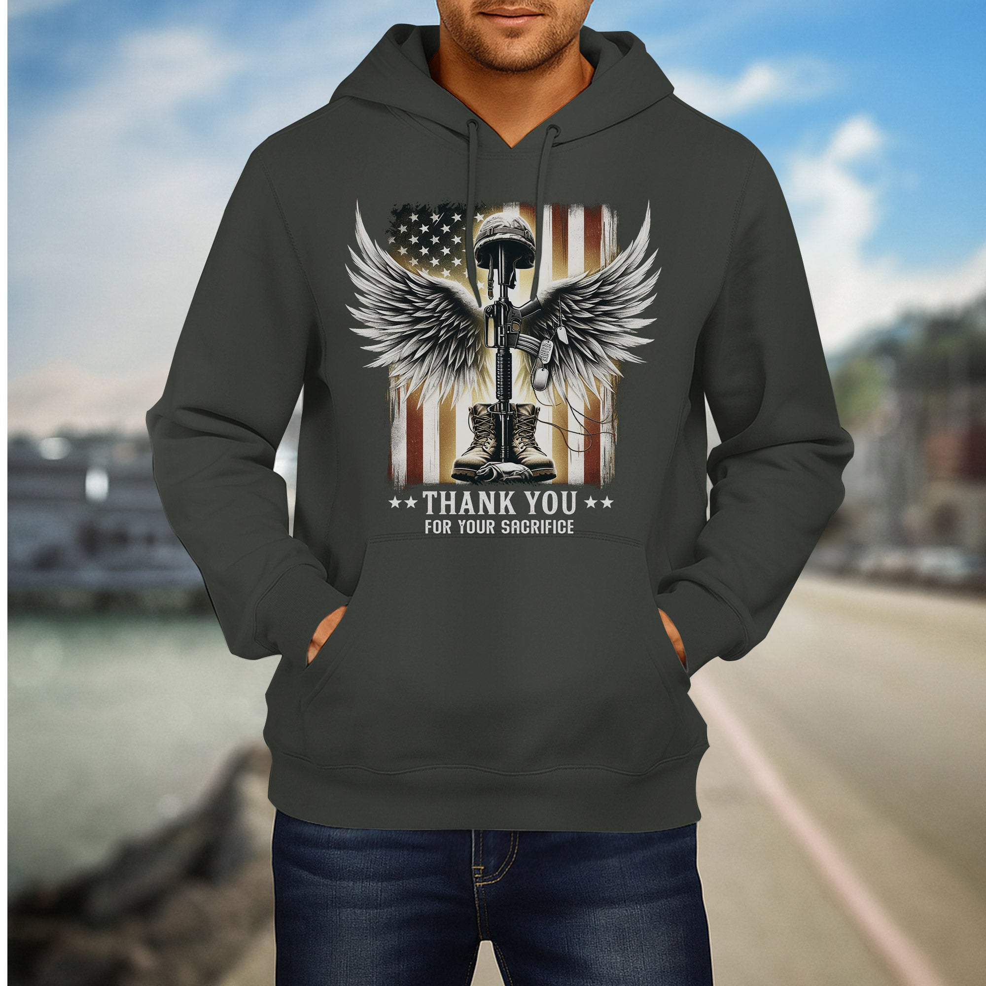 Thank You for Your Sacrifice A Grateful Tribute to Those Who Served and Paid the Ultimate Price Hoodie