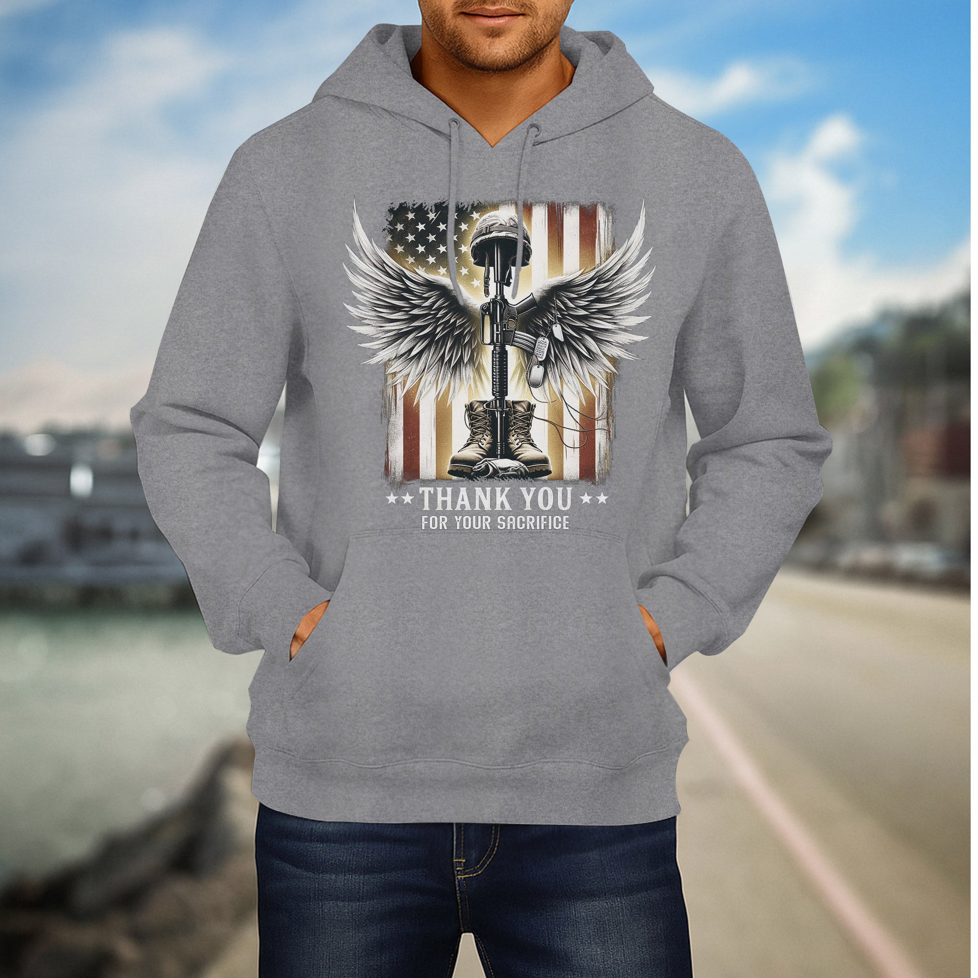 Thank You for Your Sacrifice A Grateful Tribute to Those Who Served and Paid the Ultimate Price Hoodie