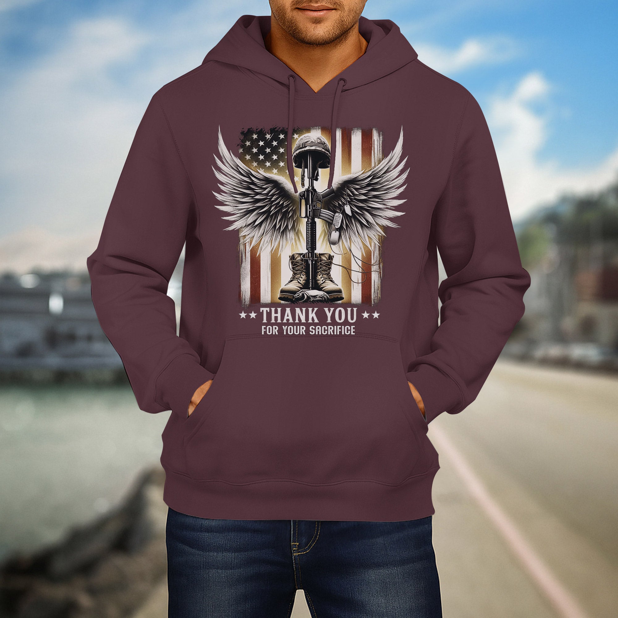 Thank You for Your Sacrifice A Grateful Tribute to Those Who Served and Paid the Ultimate Price Hoodie