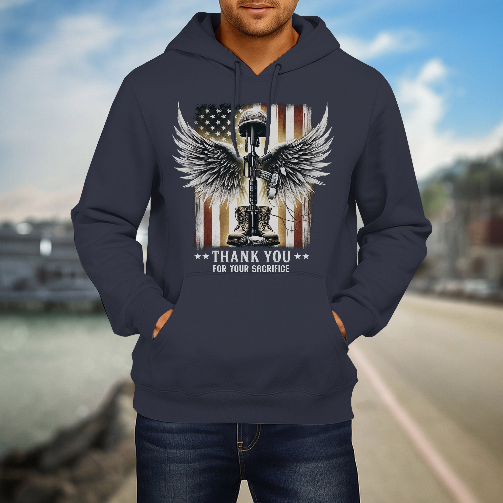 Thank You for Your Sacrifice A Grateful Tribute to Those Who Served and Paid the Ultimate Price Hoodie