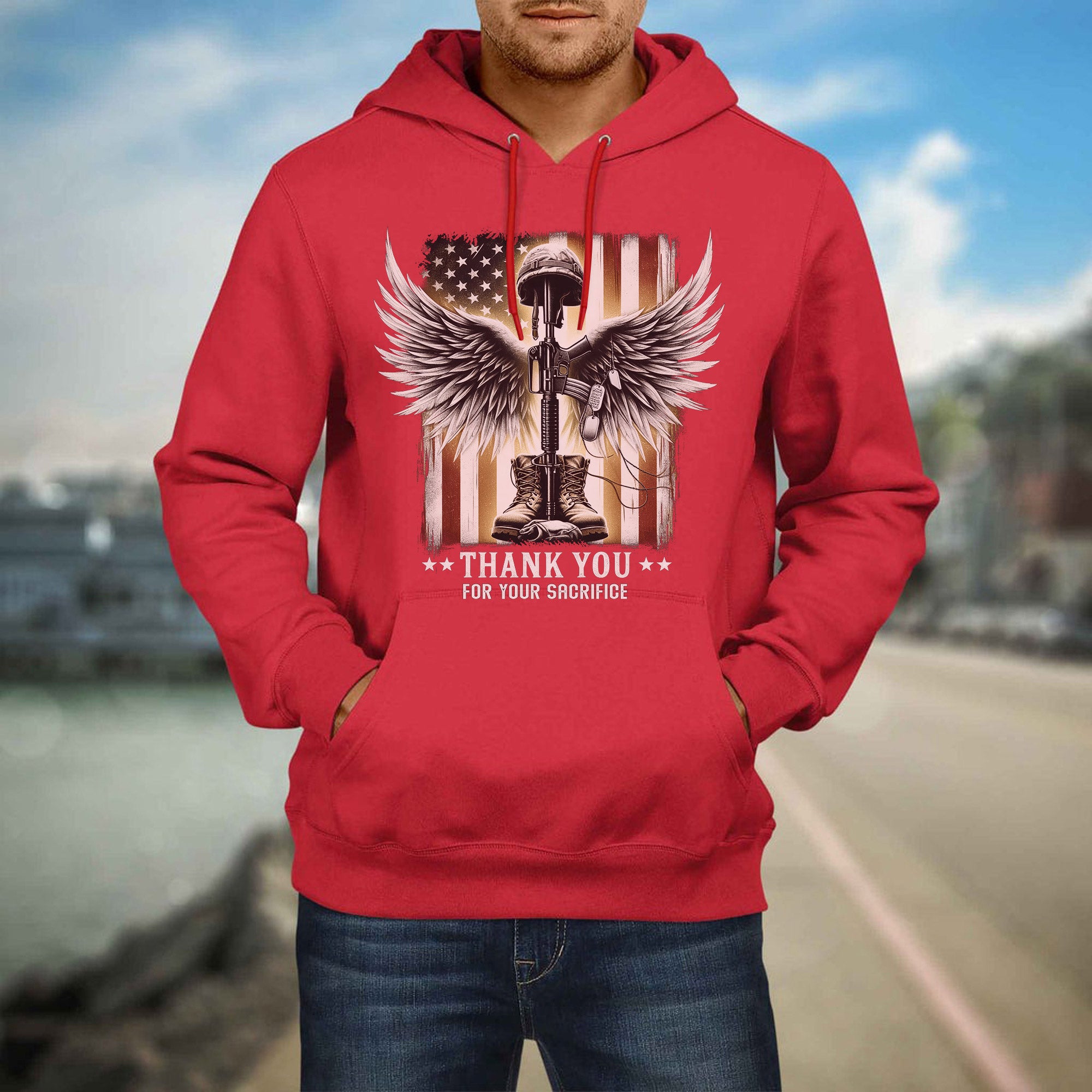 Thank You for Your Sacrifice A Grateful Tribute to Those Who Served and Paid the Ultimate Price Hoodie