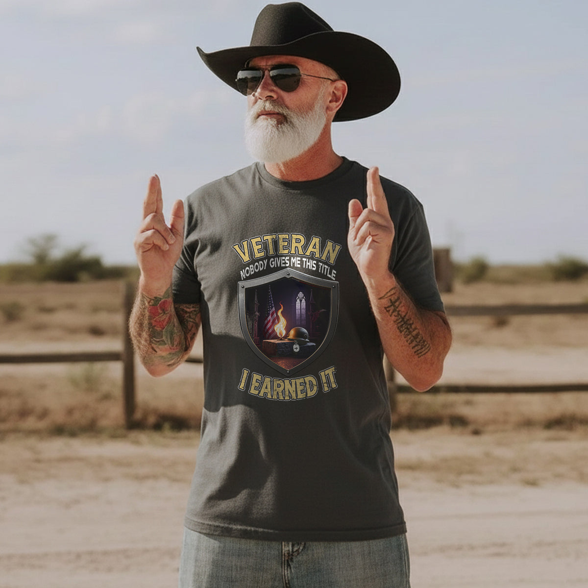 Veteran Nobody Gave Me This Title I Earned It with Blood Sweat Sacrifice and Relentless Pride T-Shirt