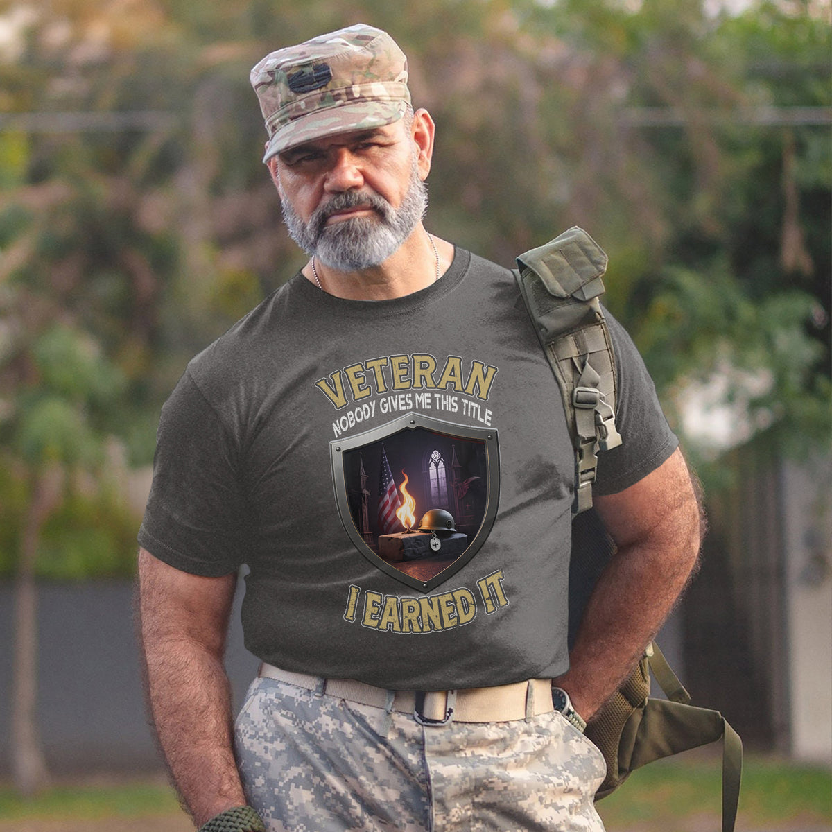 Veteran Nobody Gave Me This Title I Earned It with Blood Sweat Sacrifice and Relentless Pride T-Shirt