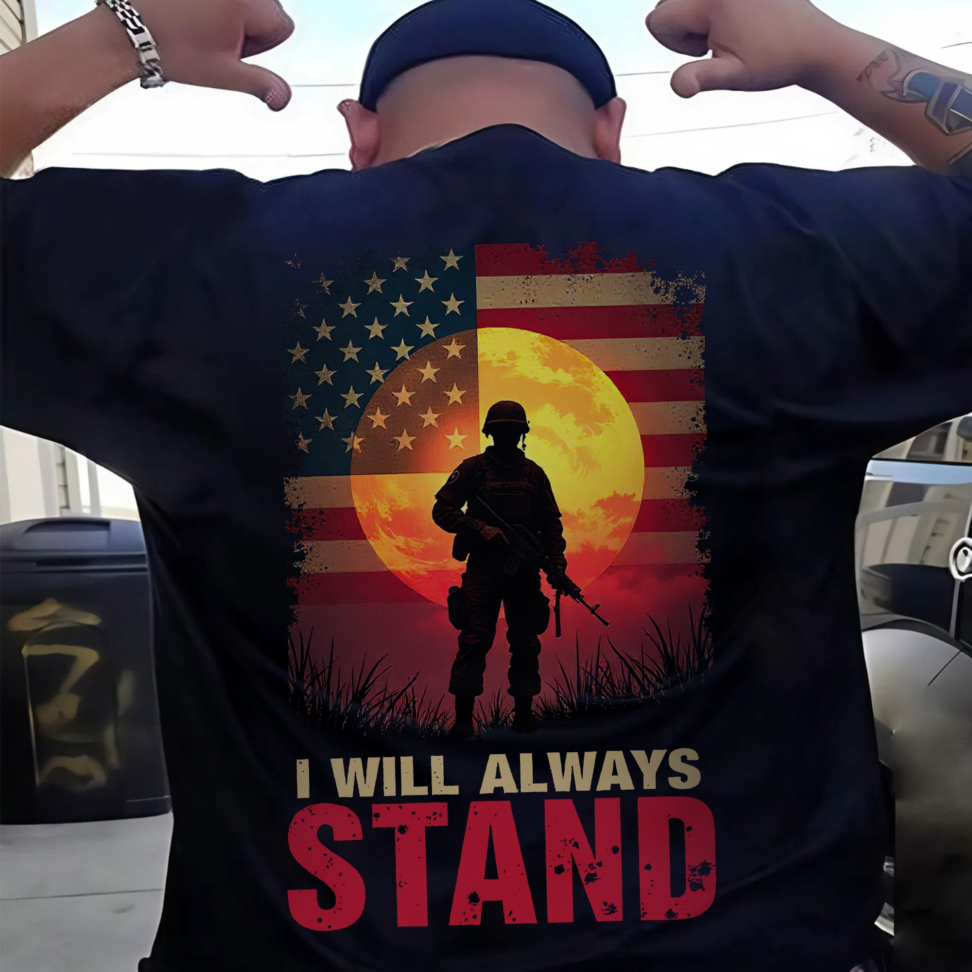 I Will Always Stand Proudly for the Flag Freedom and the Sacrifice of Our Brave Veterans T-Shirt