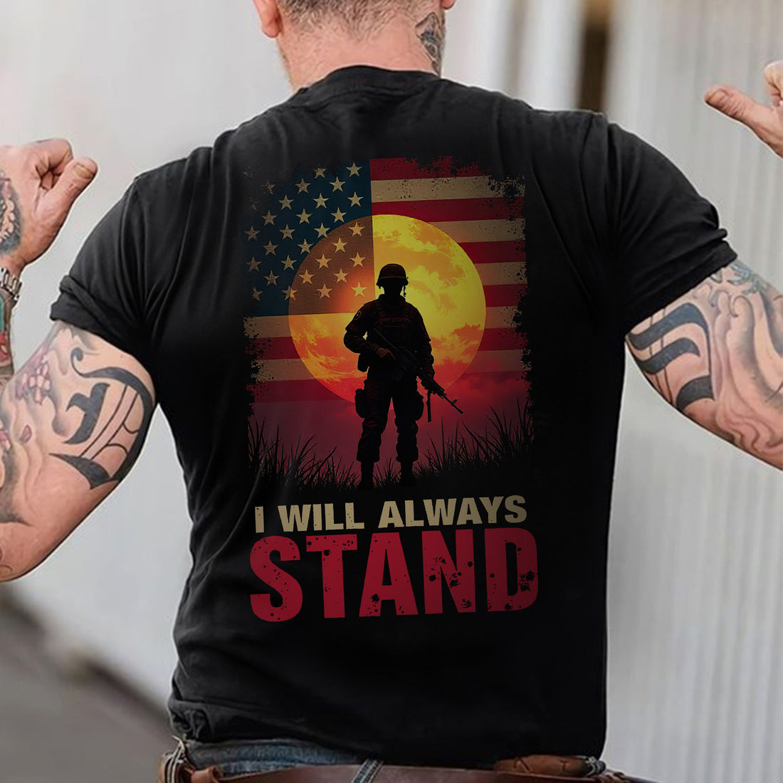 I Will Always Stand Proudly for the Flag Freedom and the Sacrifice of Our Brave Veterans T-Shirt
