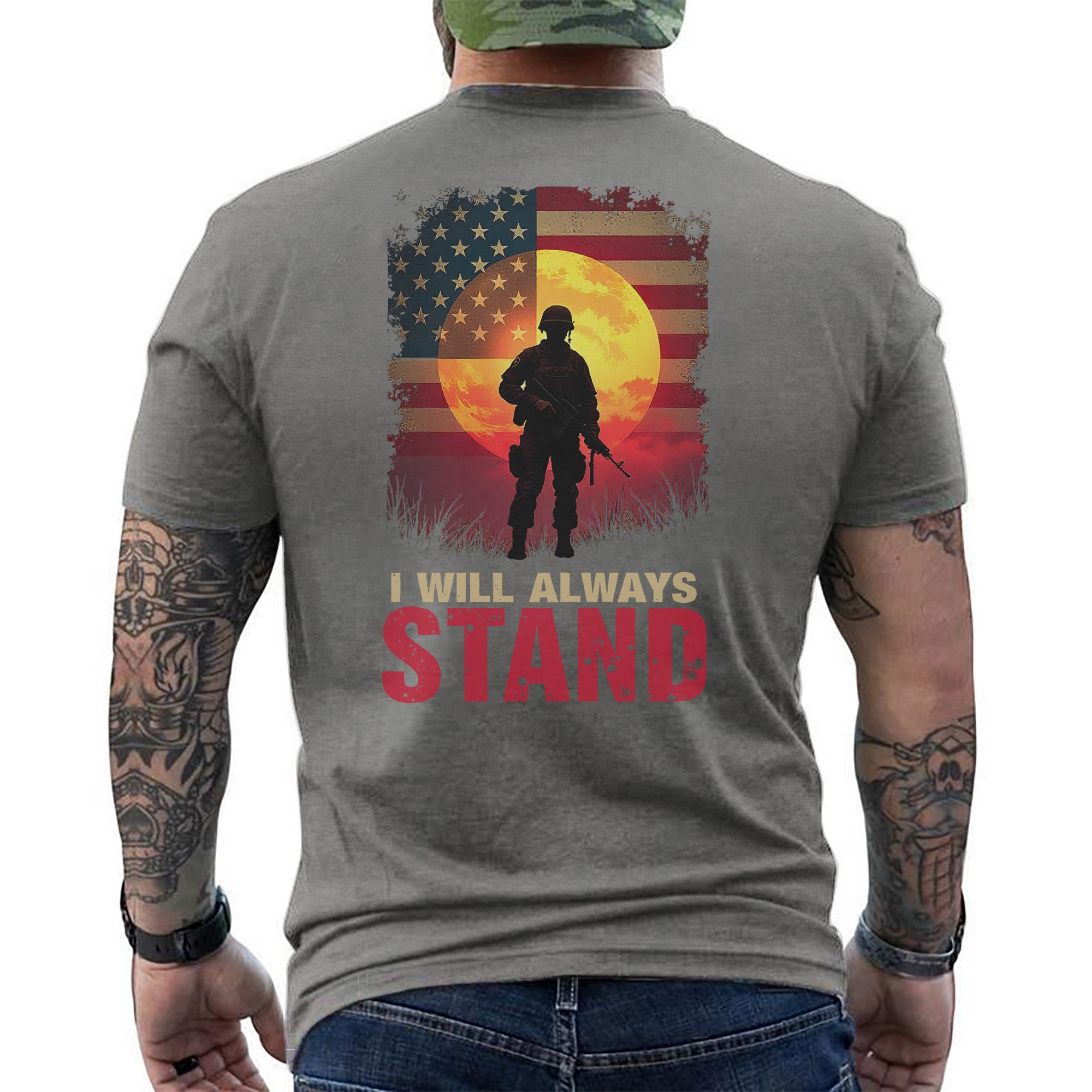 I Will Always Stand Proudly for the Flag Freedom and the Sacrifice of Our Brave Veterans T-Shirt
